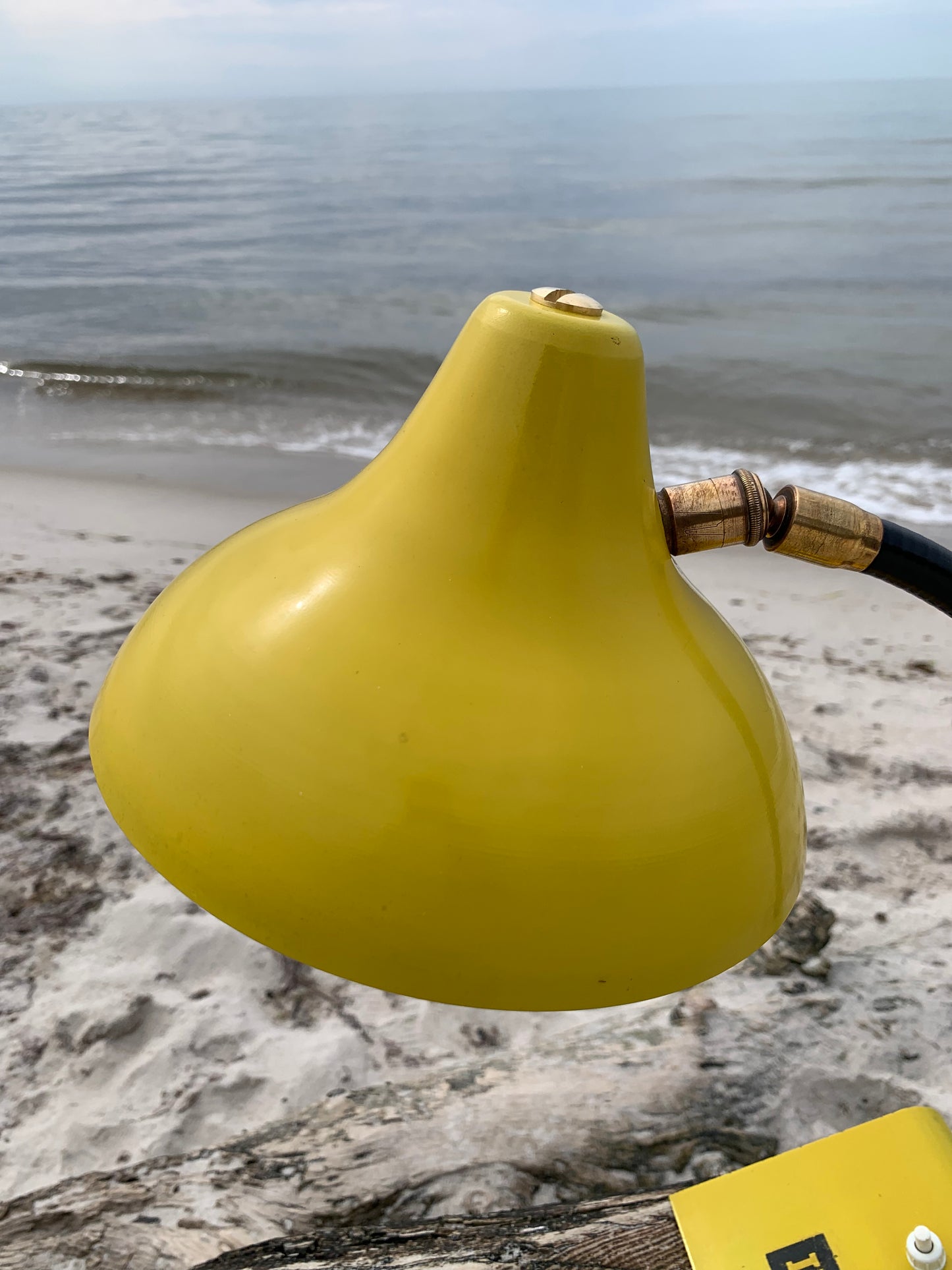 Vintage lampe med IBM reklame