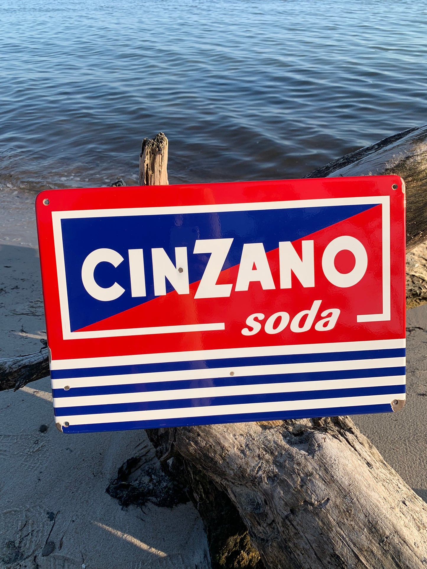 Cinzano soda emaljeskilt