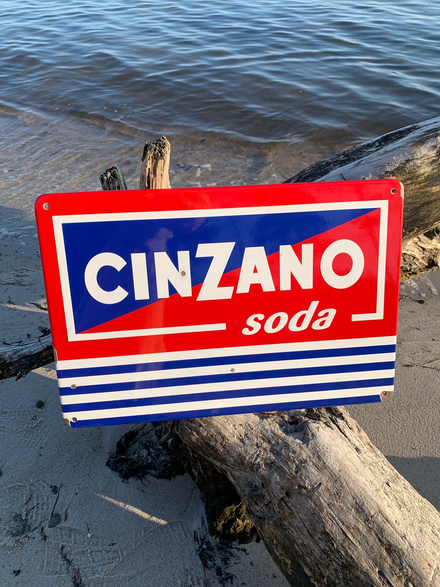 Cinzano soda emaljeskilt