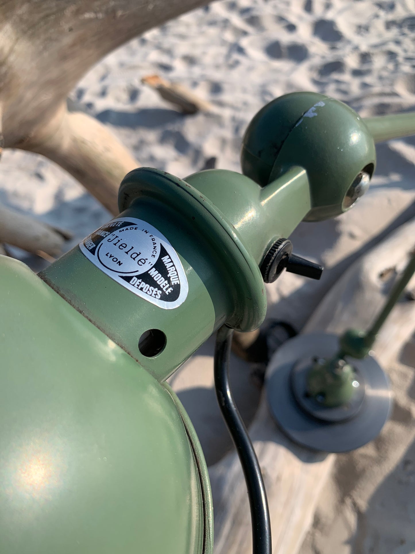 Jieldé bord/væg lampe - Grøn med 2 arme