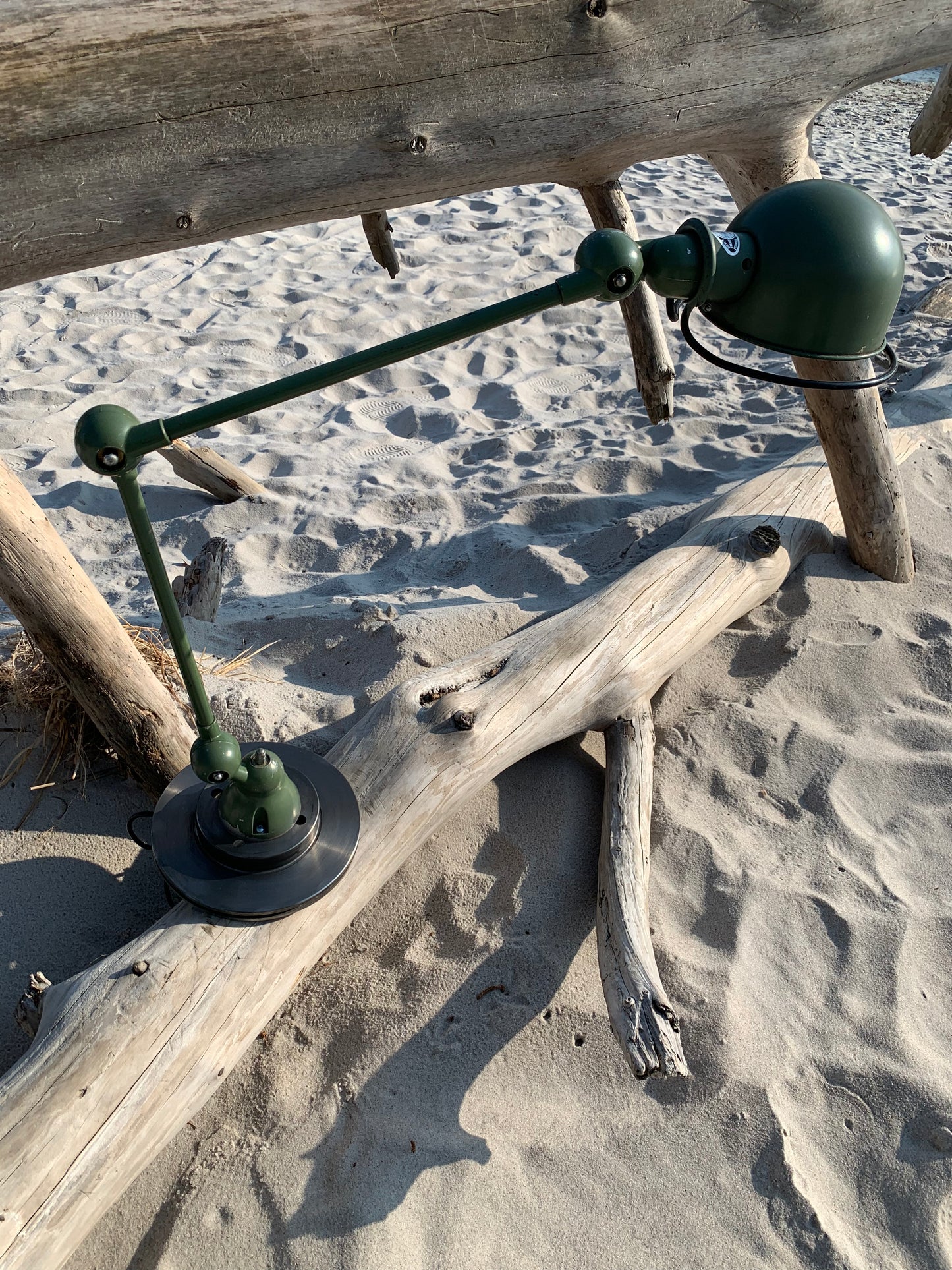 Jieldé bord/væg lampe - Grøn med 2 arme