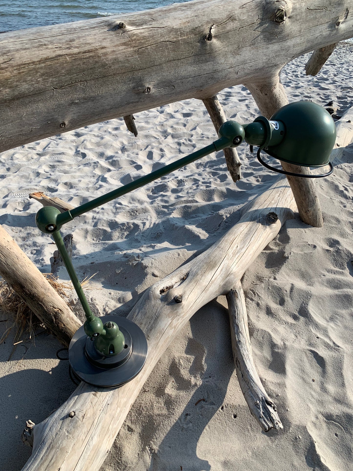 Jieldé bord/væg lampe - Grøn med 2 arme