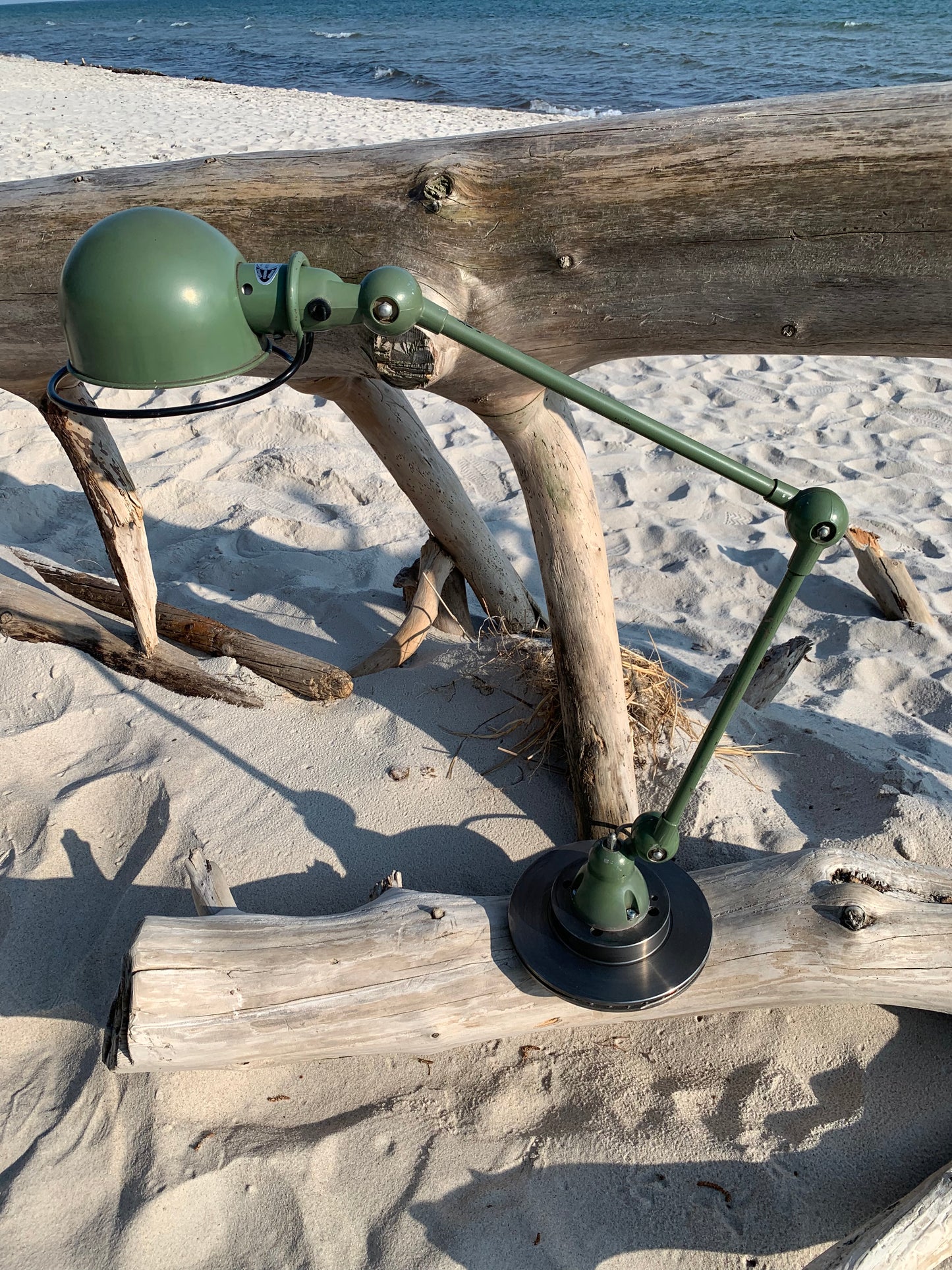 Jieldé bord/væg lampe - Grøn med 2 arme