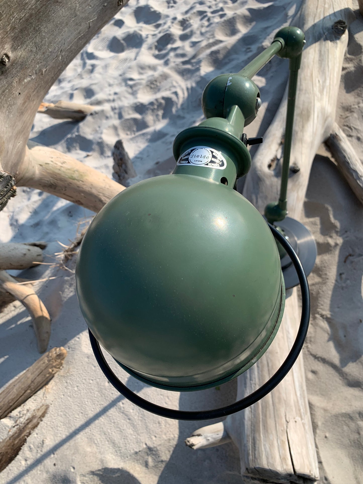Jieldé bord/væg lampe - Grøn med 2 arme