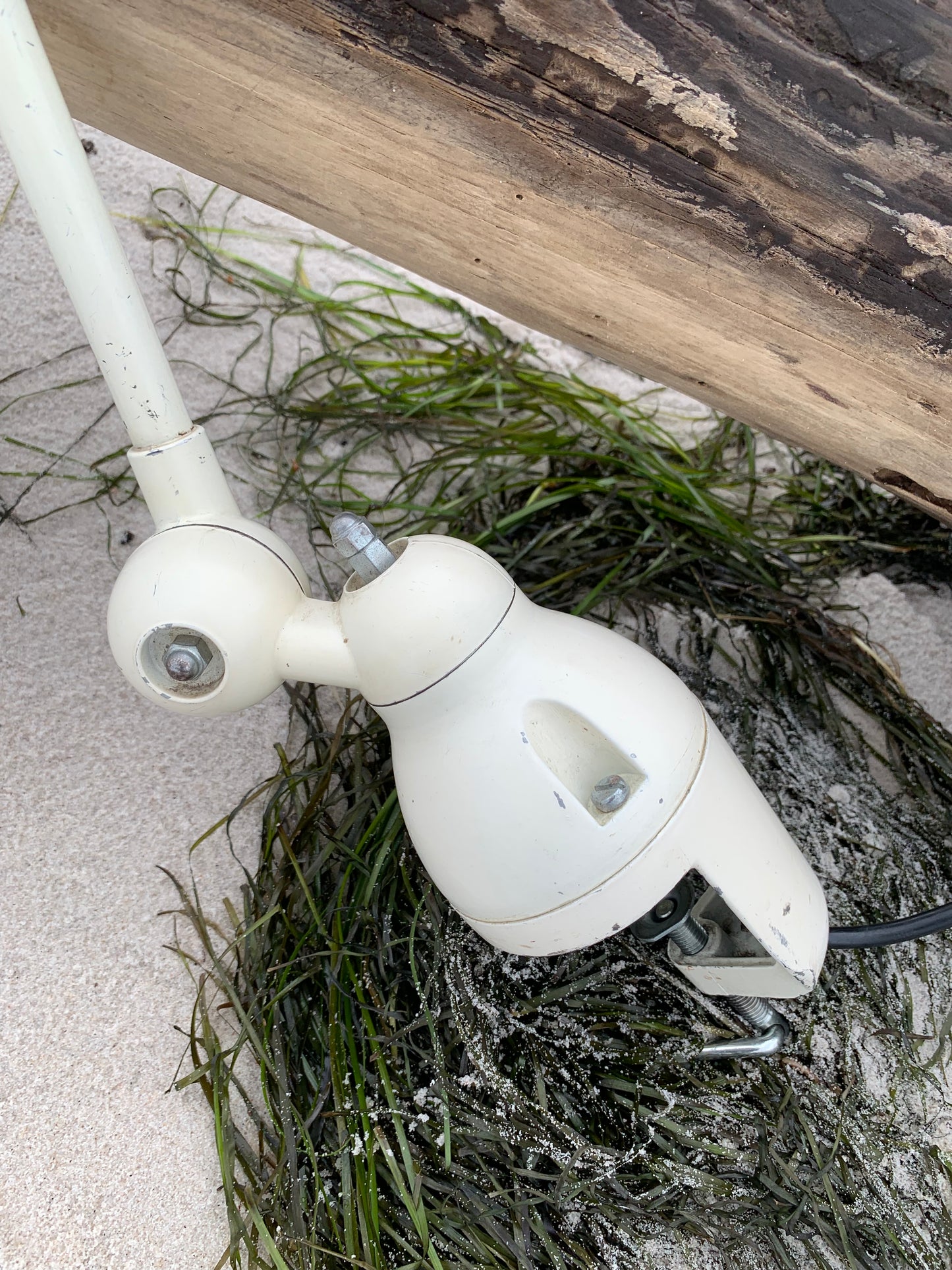 Jieldé lampe med 2 arme og bordbeslag