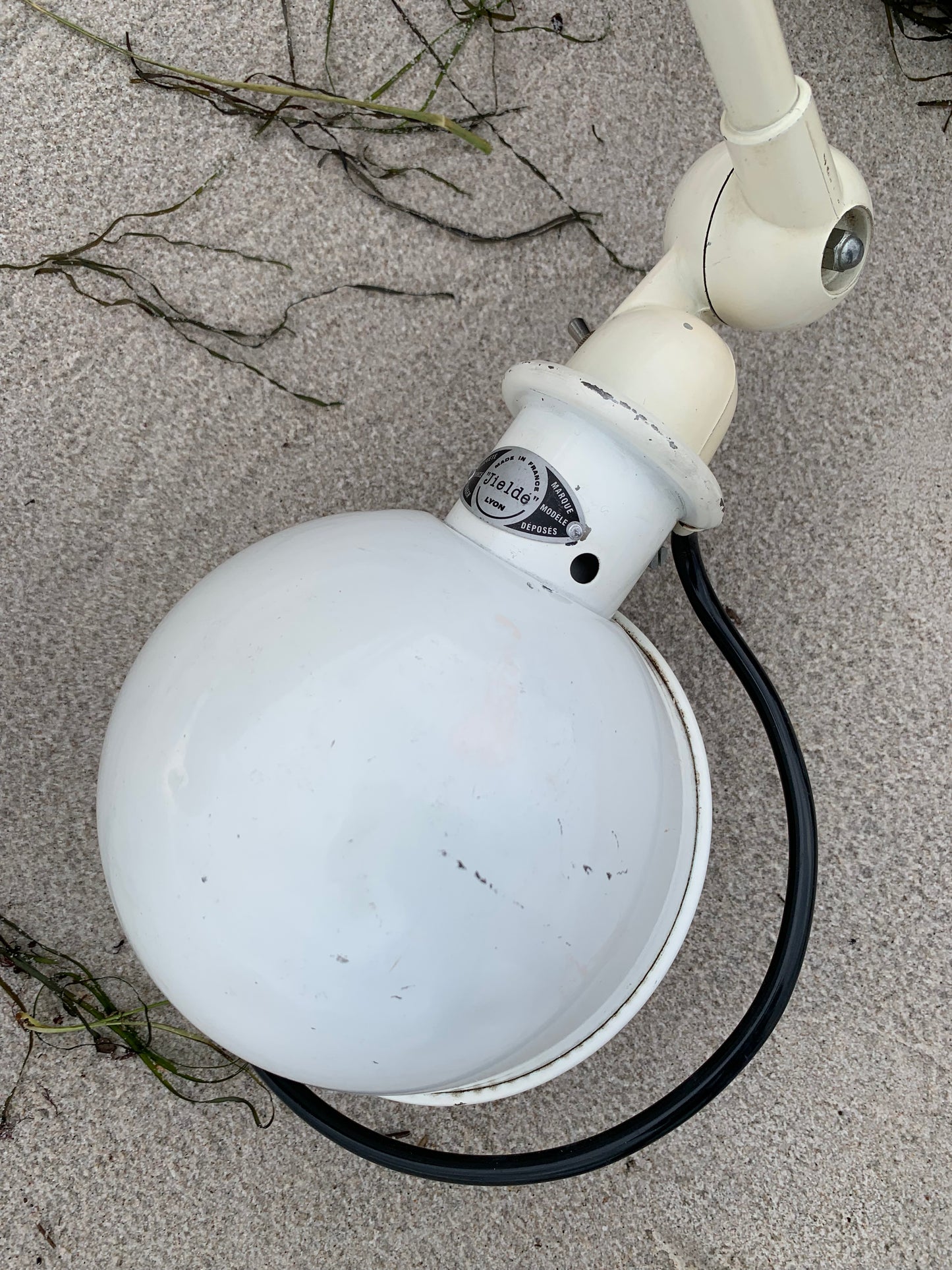 Jieldé lampe med 2 arme og bordbeslag