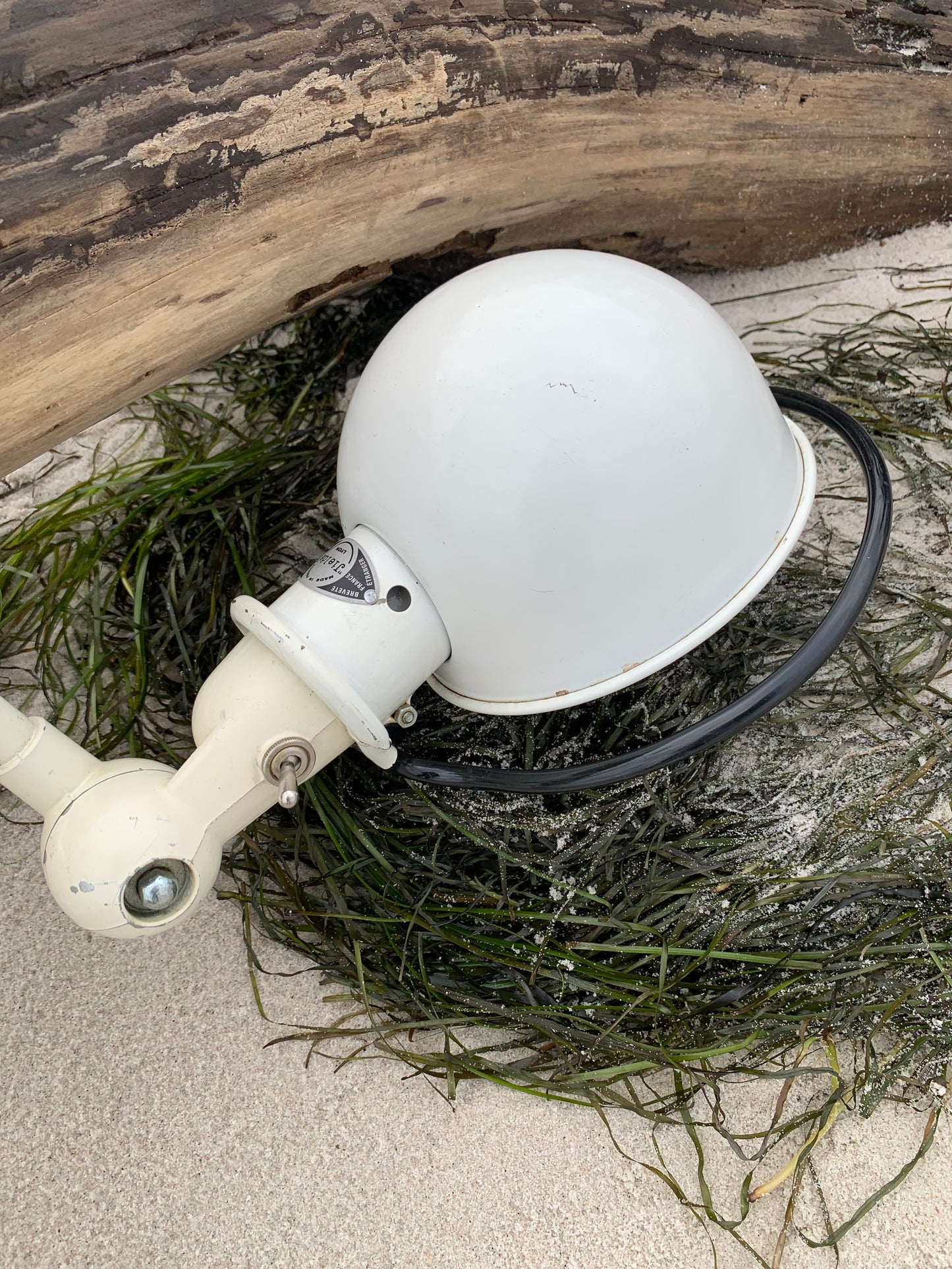 Jieldé lampe med 2 arme og bordbeslag