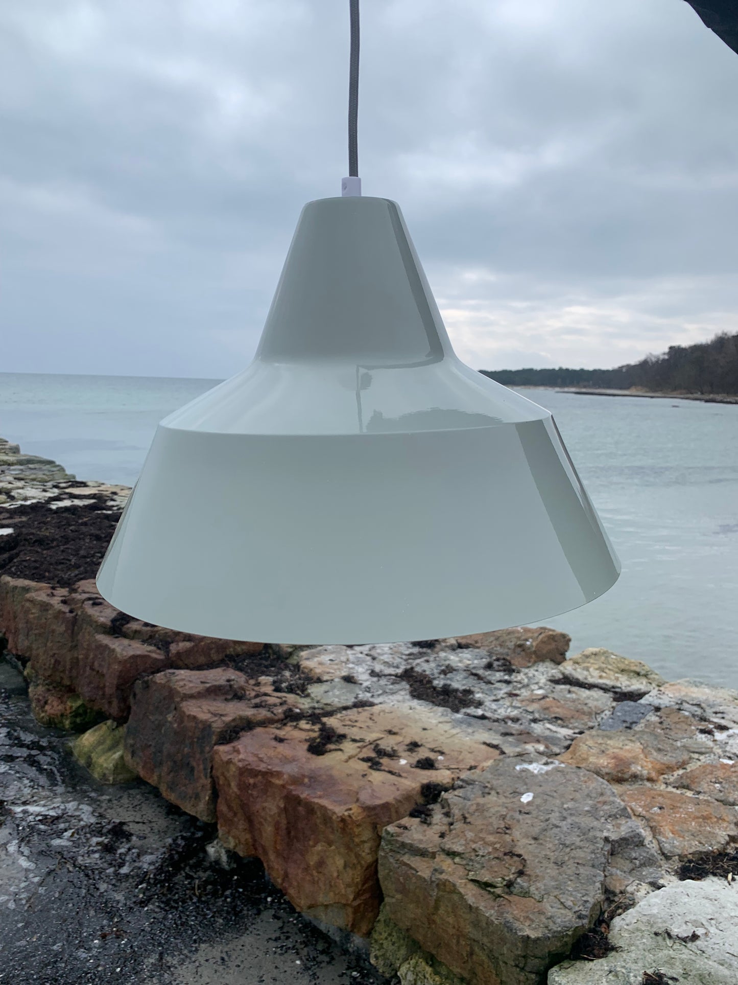 Værkstedslampe - Grå