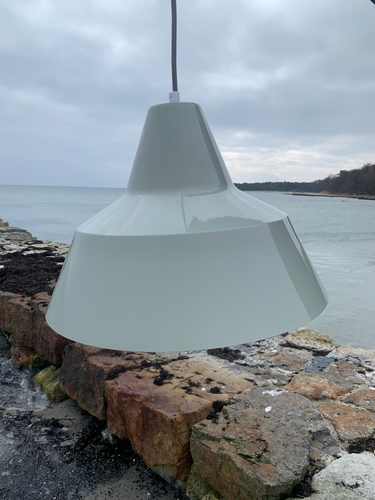 Værkstedslampe - Grå
