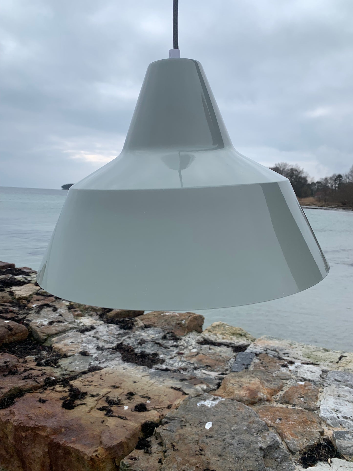 Værkstedslampe - Grå