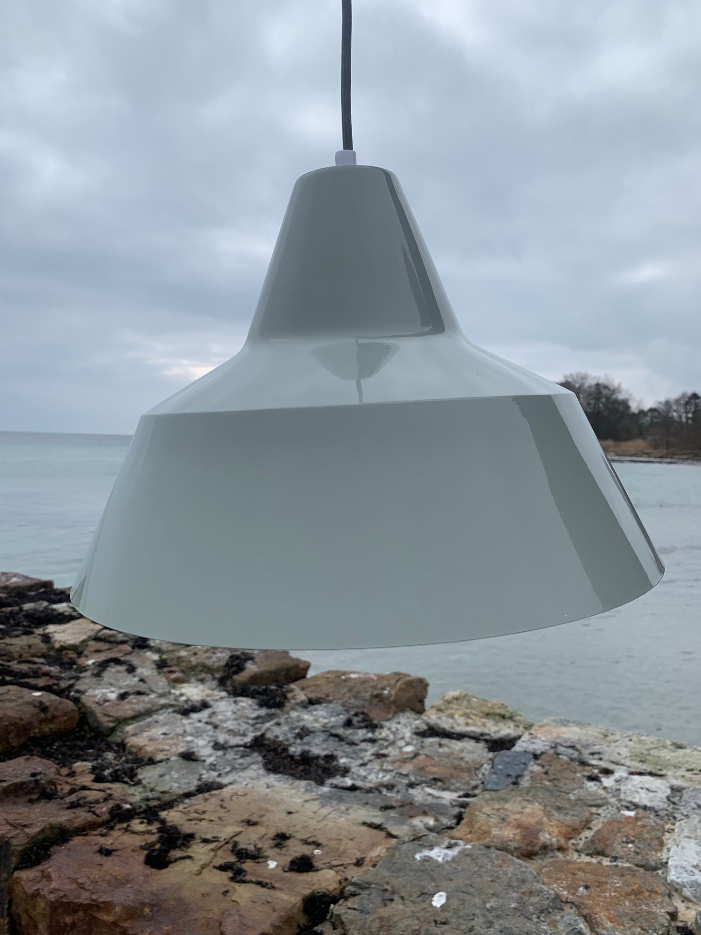 Værkstedslampe - Grå