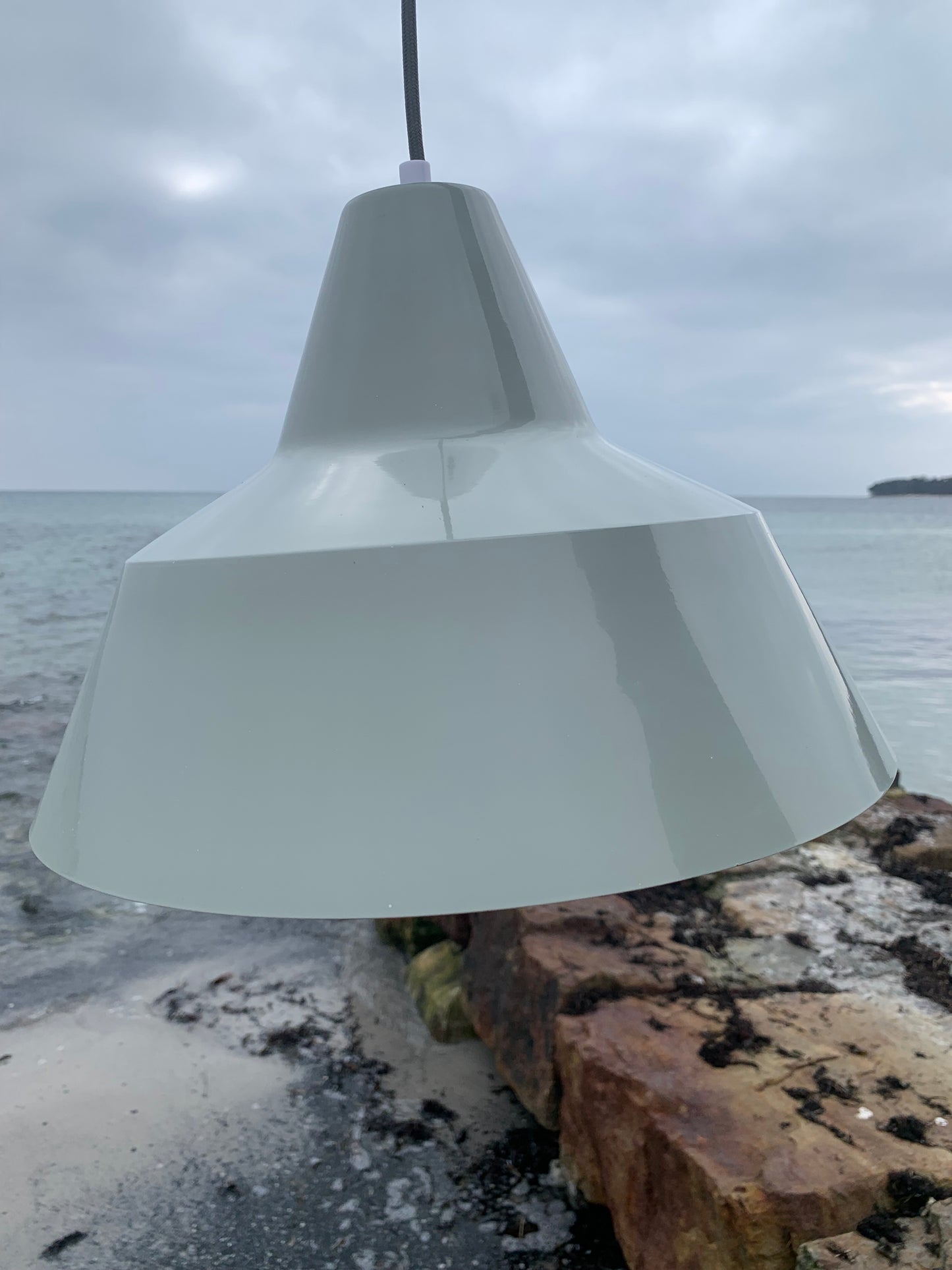 Værkstedslampe - Grå