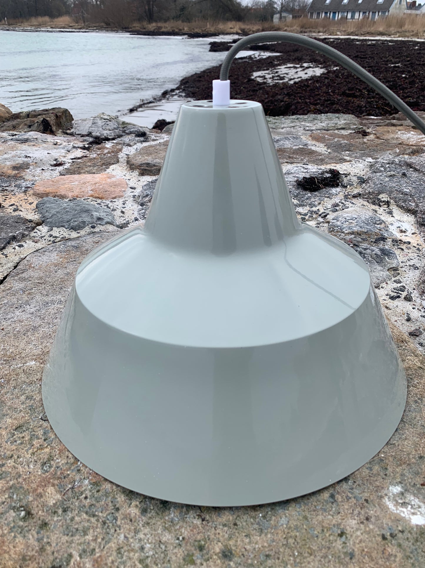 Værkstedslampe - Grå