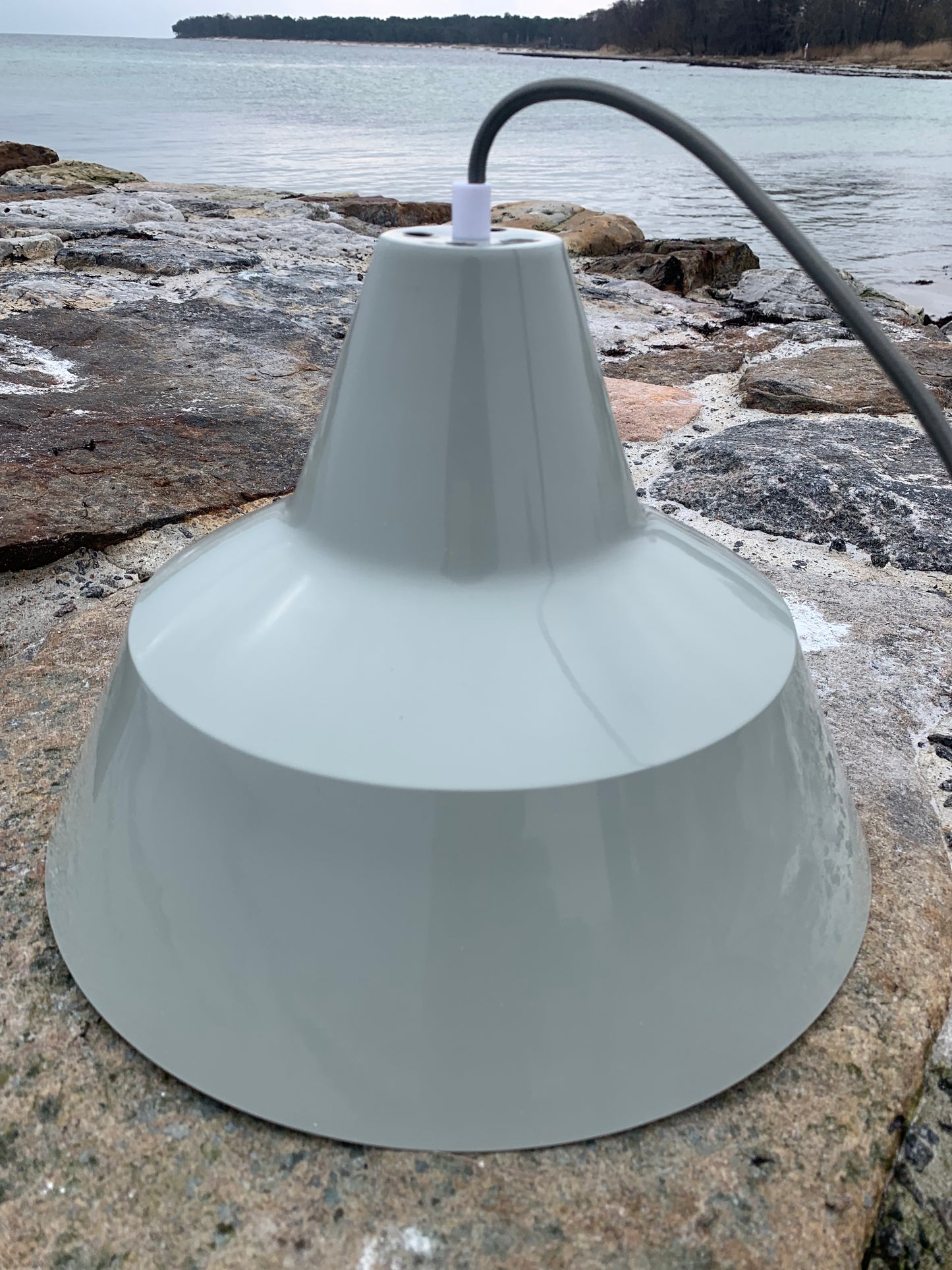Værkstedslampe - Grå