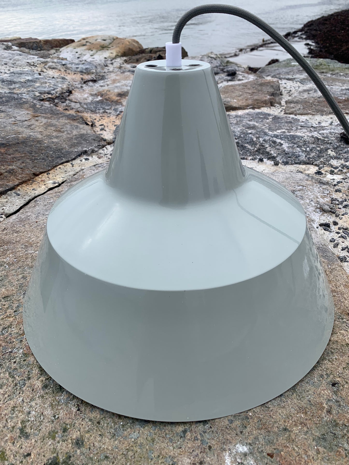 Værkstedslampe - Grå