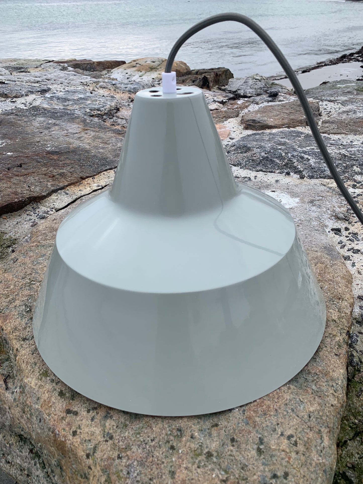 Værkstedslampe - Grå