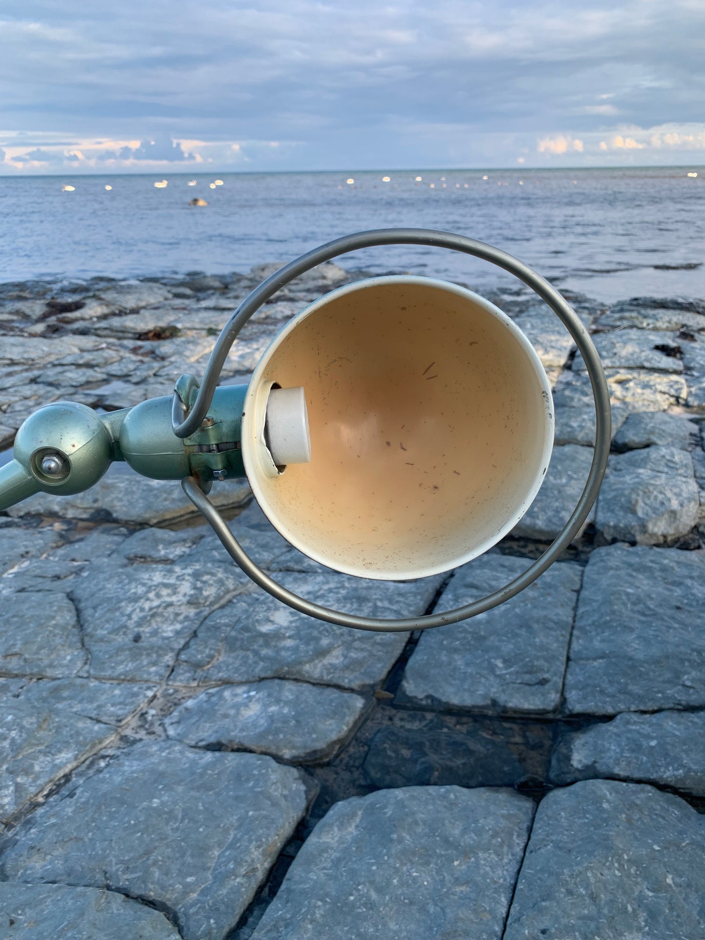 Jieldé bord/væg/loft lampe - 2 arme (grøn)