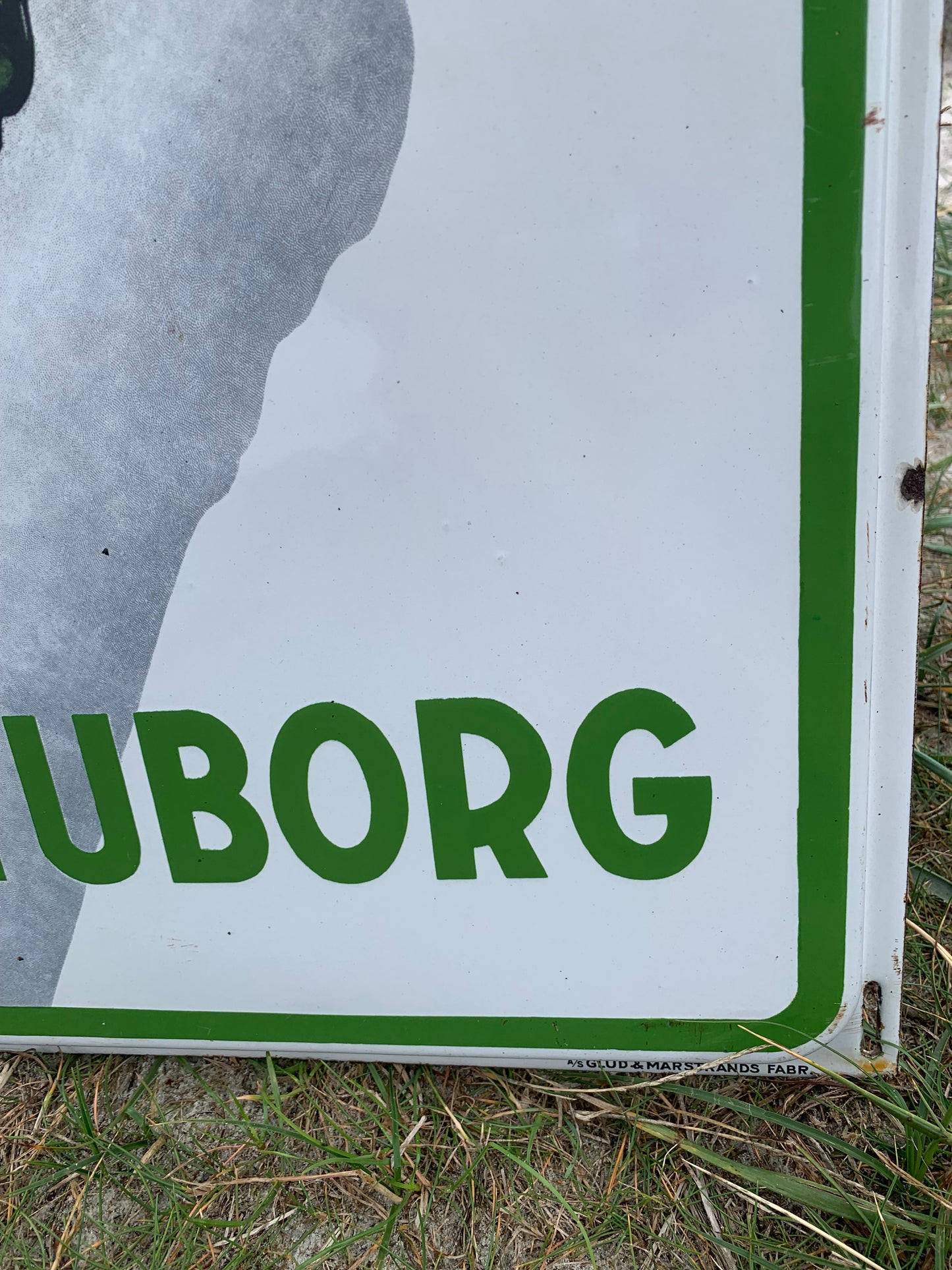 Emaljeskilt - Grøn Tuborg