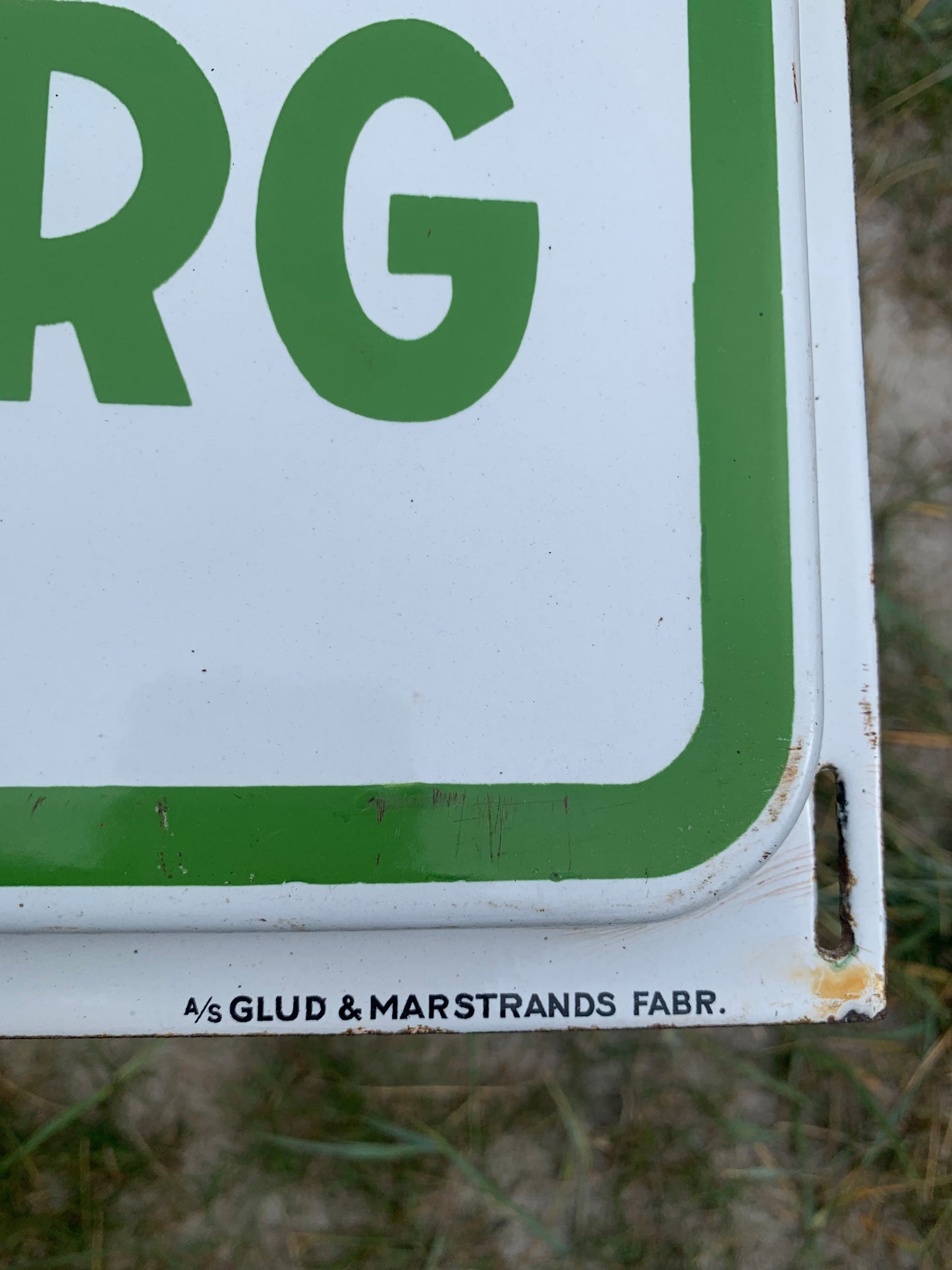Emaljeskilt - Grøn Tuborg