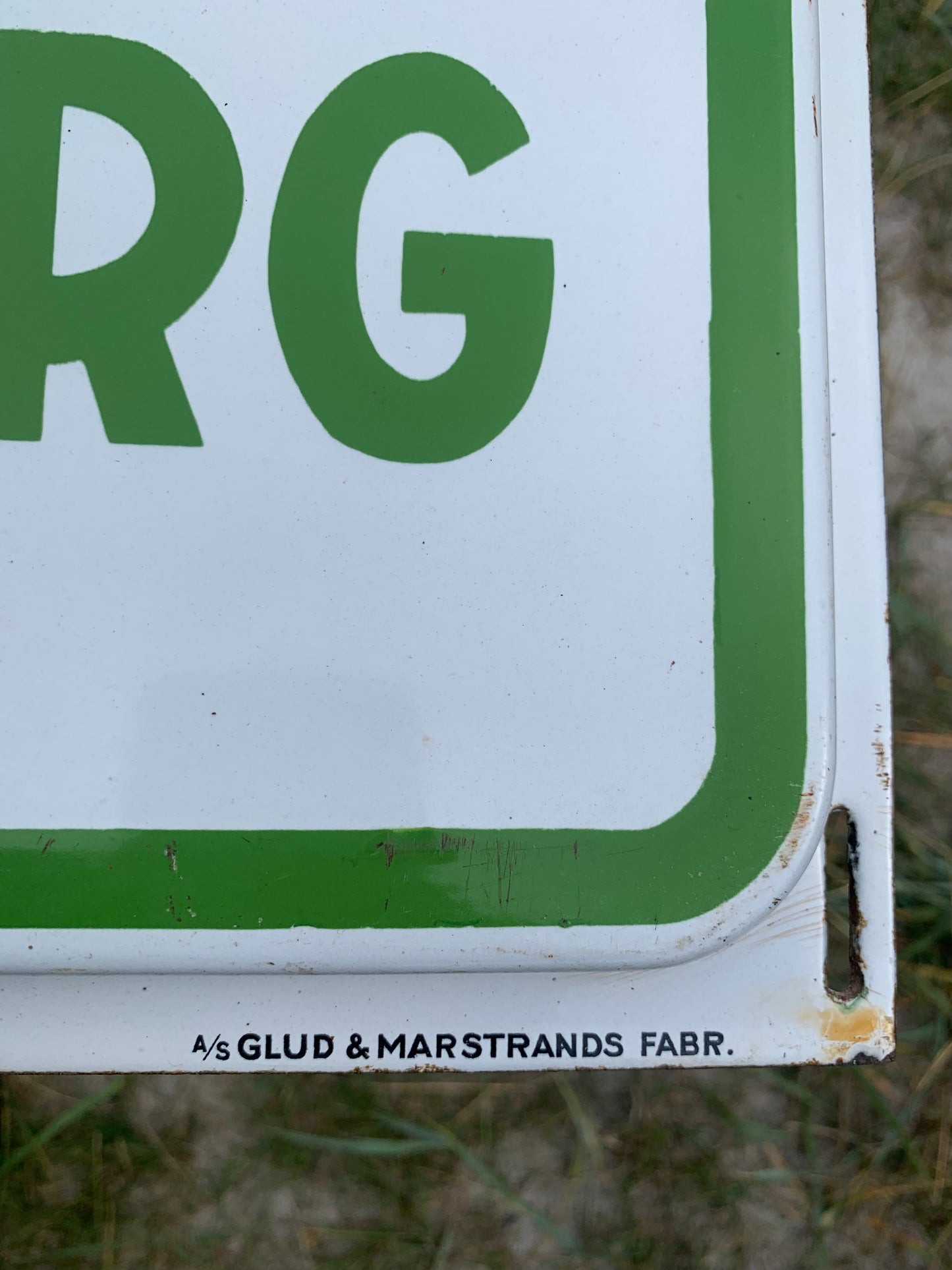 Emaljeskilt - Grøn Tuborg