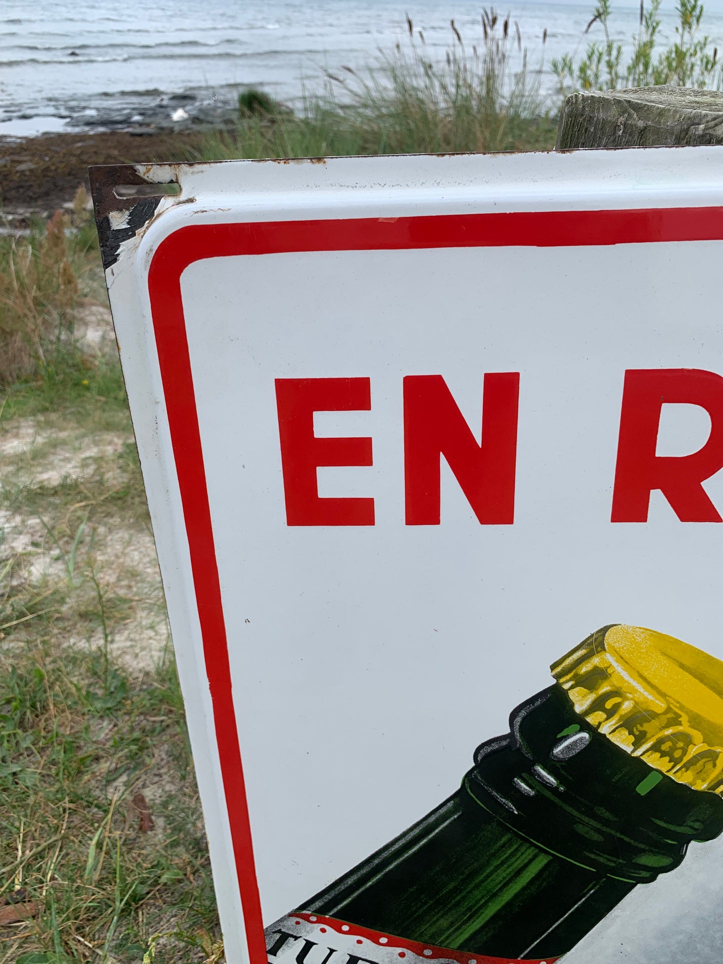 Emaljeskilt - “Rød Tuborg”