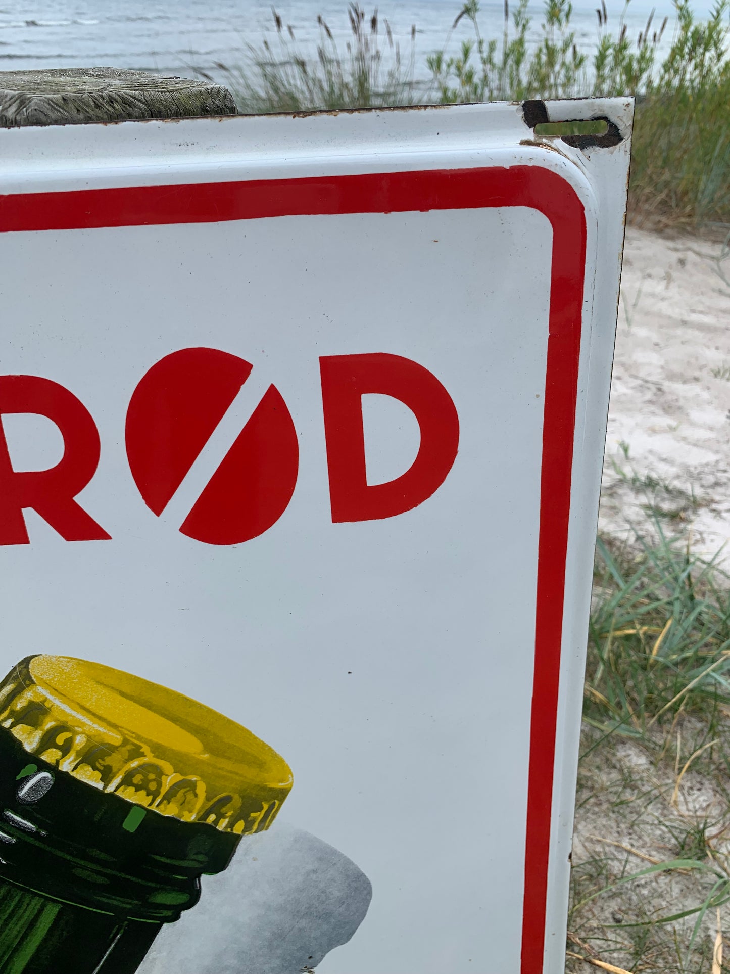 Emaljeskilt - “Rød Tuborg”