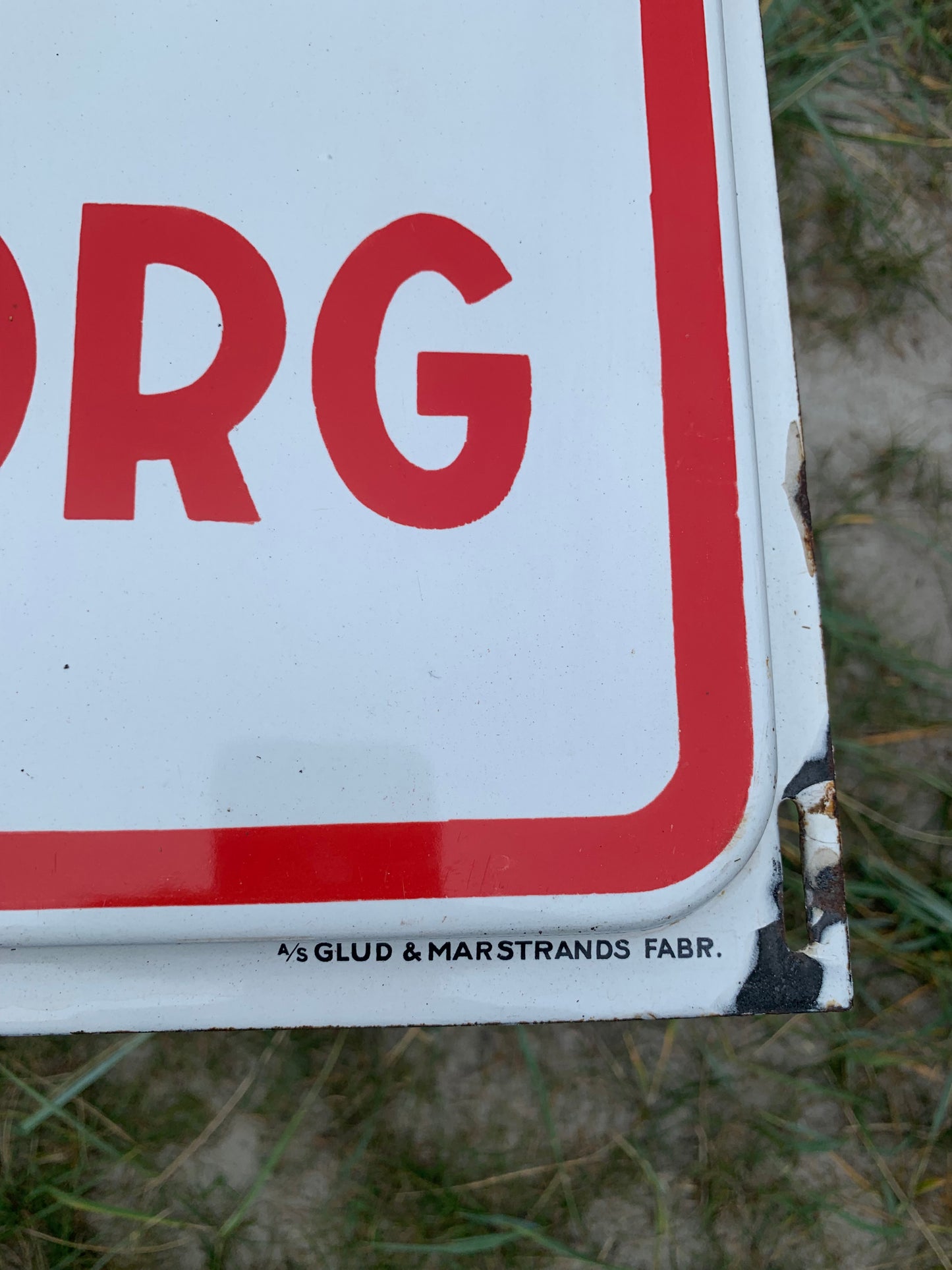 Emaljeskilt - “Rød Tuborg”