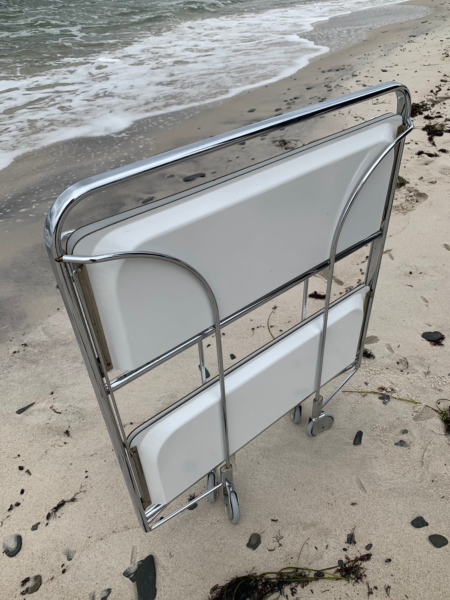 Barbord/barvogn - Hvid