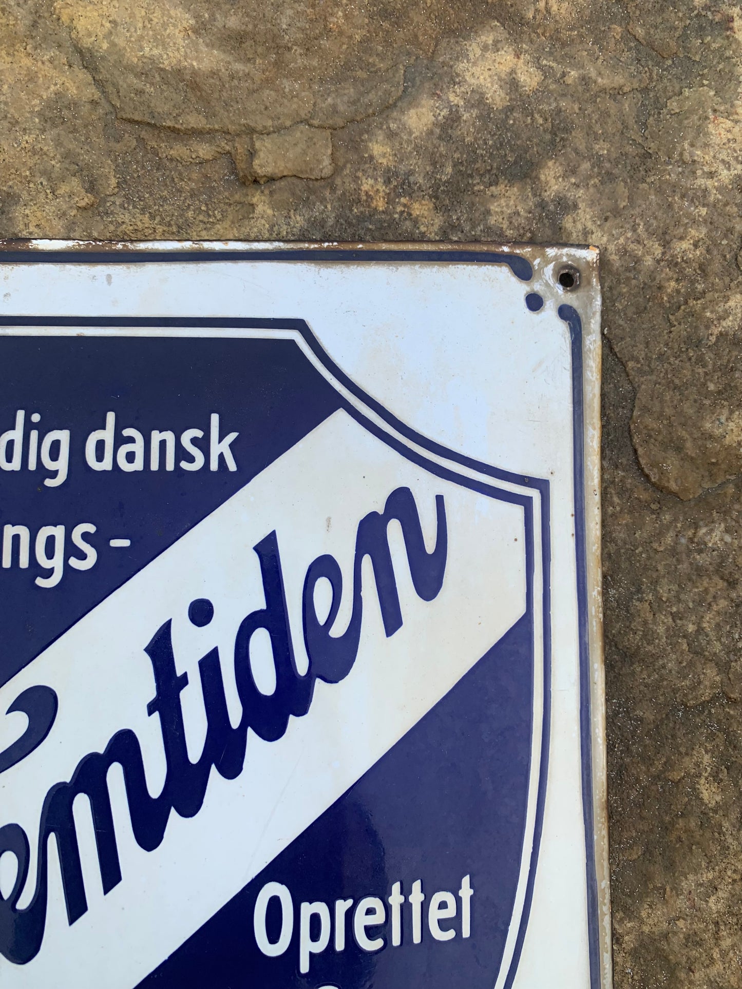 Emaljeskilt - Gensidig dansk livsforsikrings forening