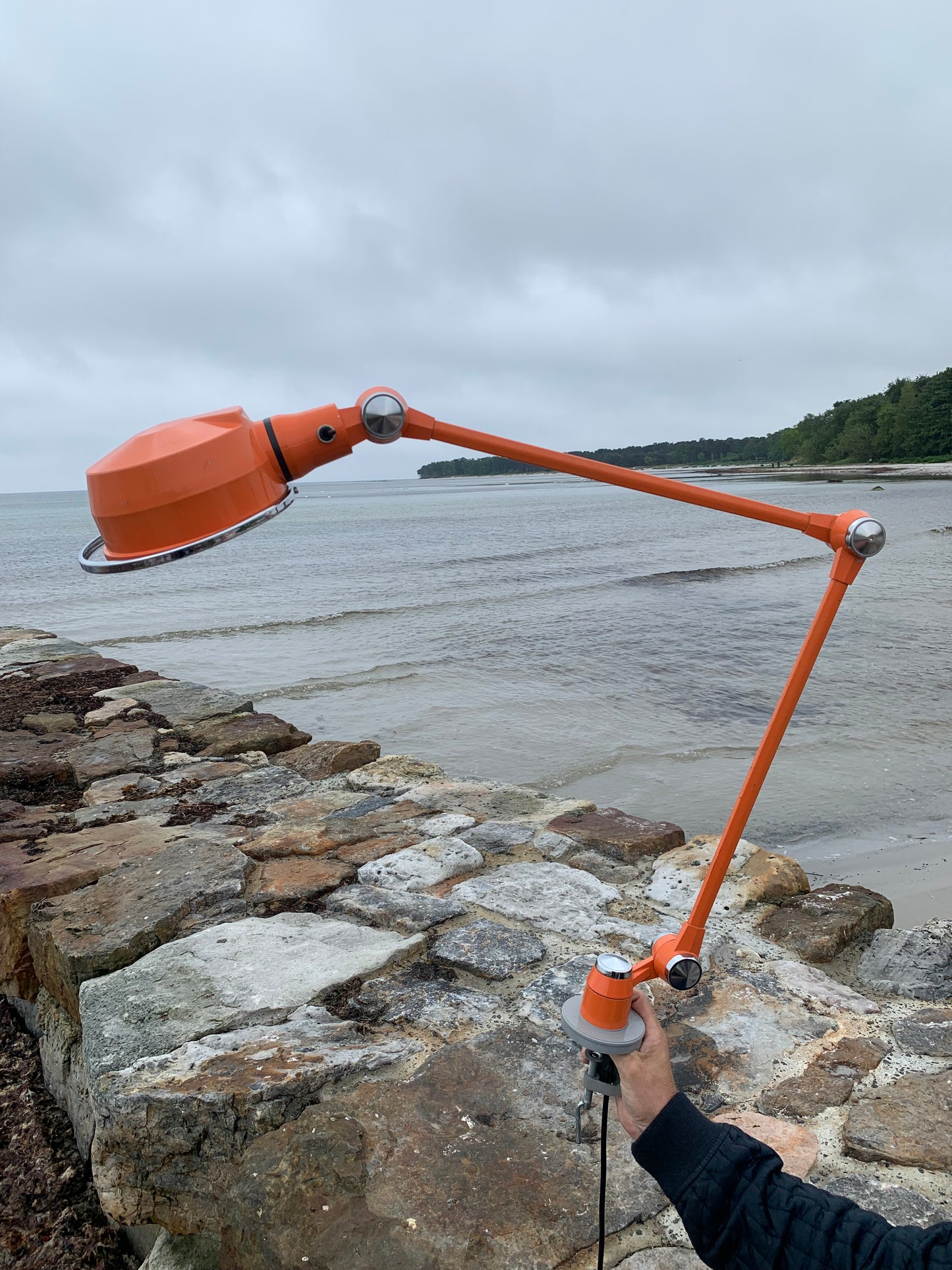 Jieldé lampe med bordbeslag