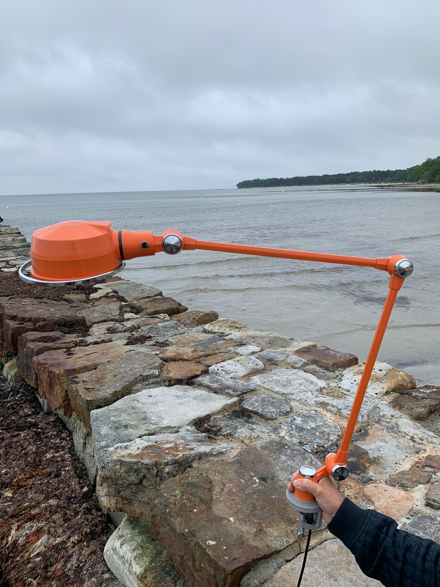 Jieldé lampe med bordbeslag
