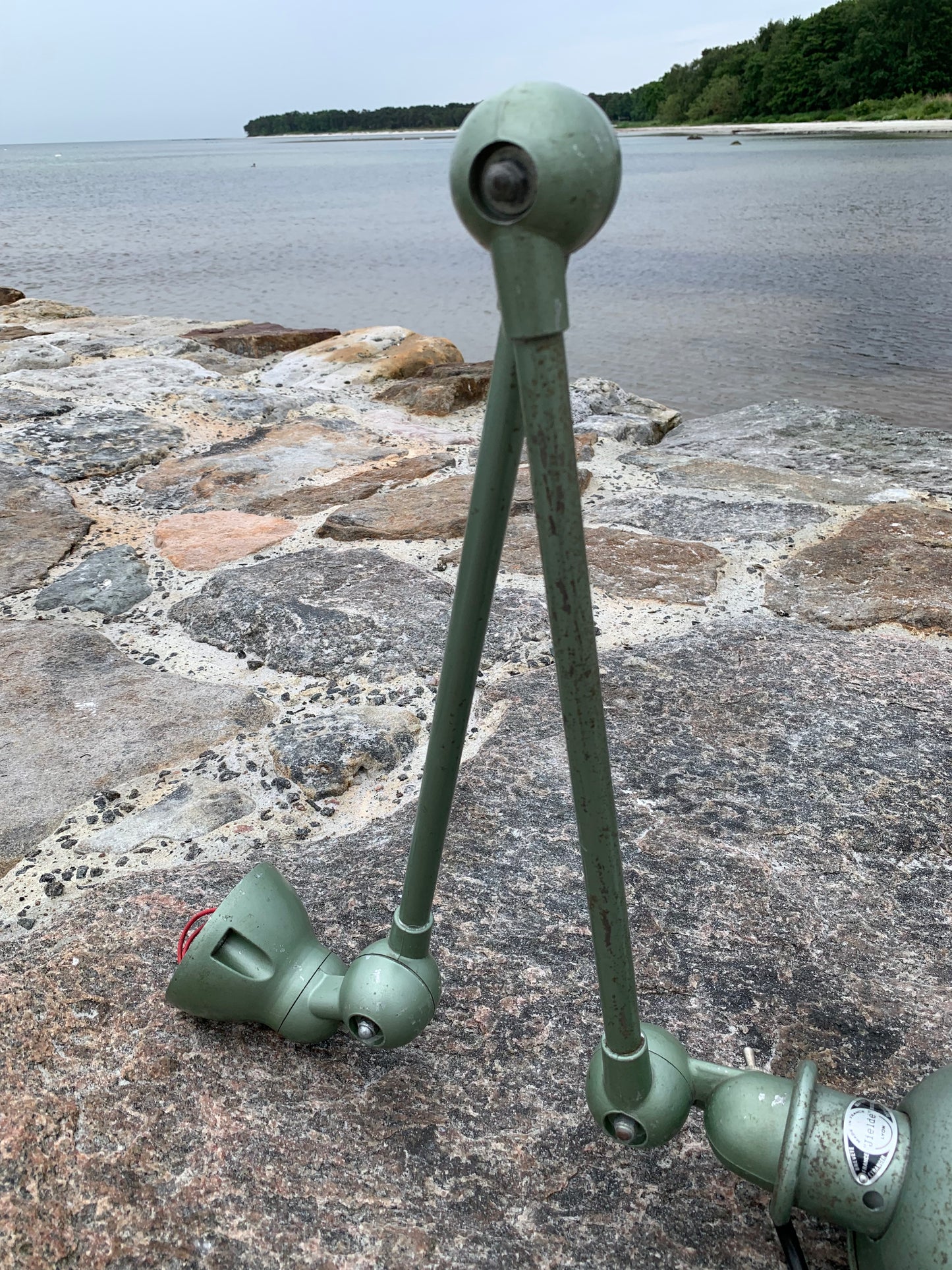 Jieldé væg/loftlampe med 2 arme - Grøn