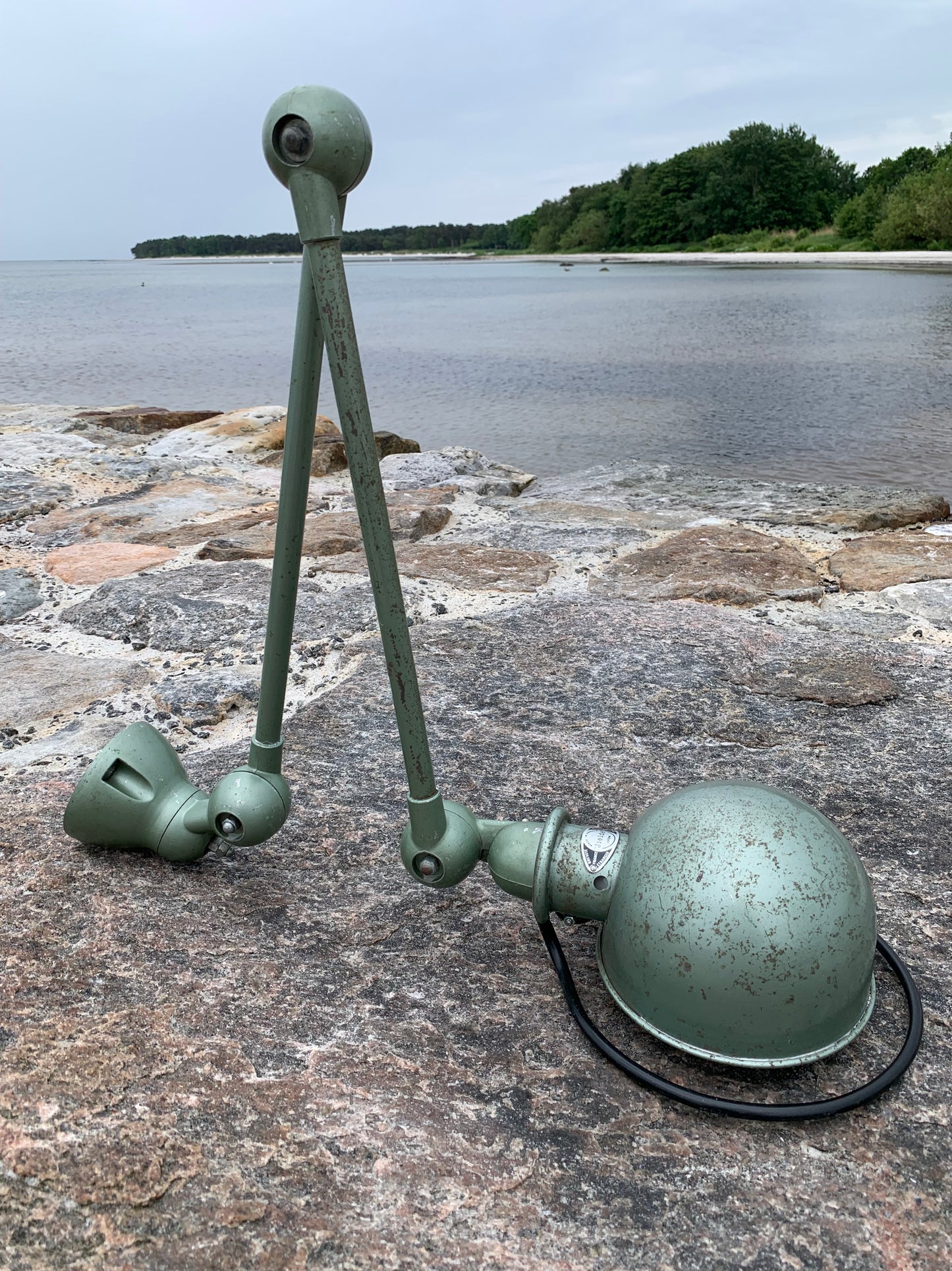 Jieldé væg/loftlampe med 2 arme - Grøn