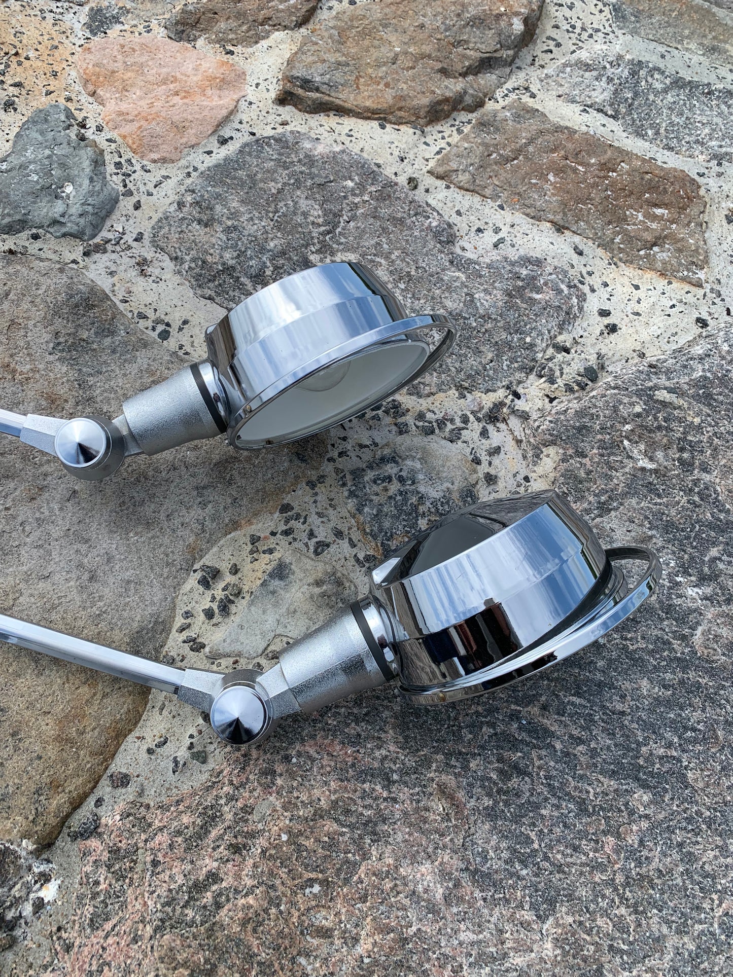 Sjælden Jieldé væg/loft lampe i Chrome