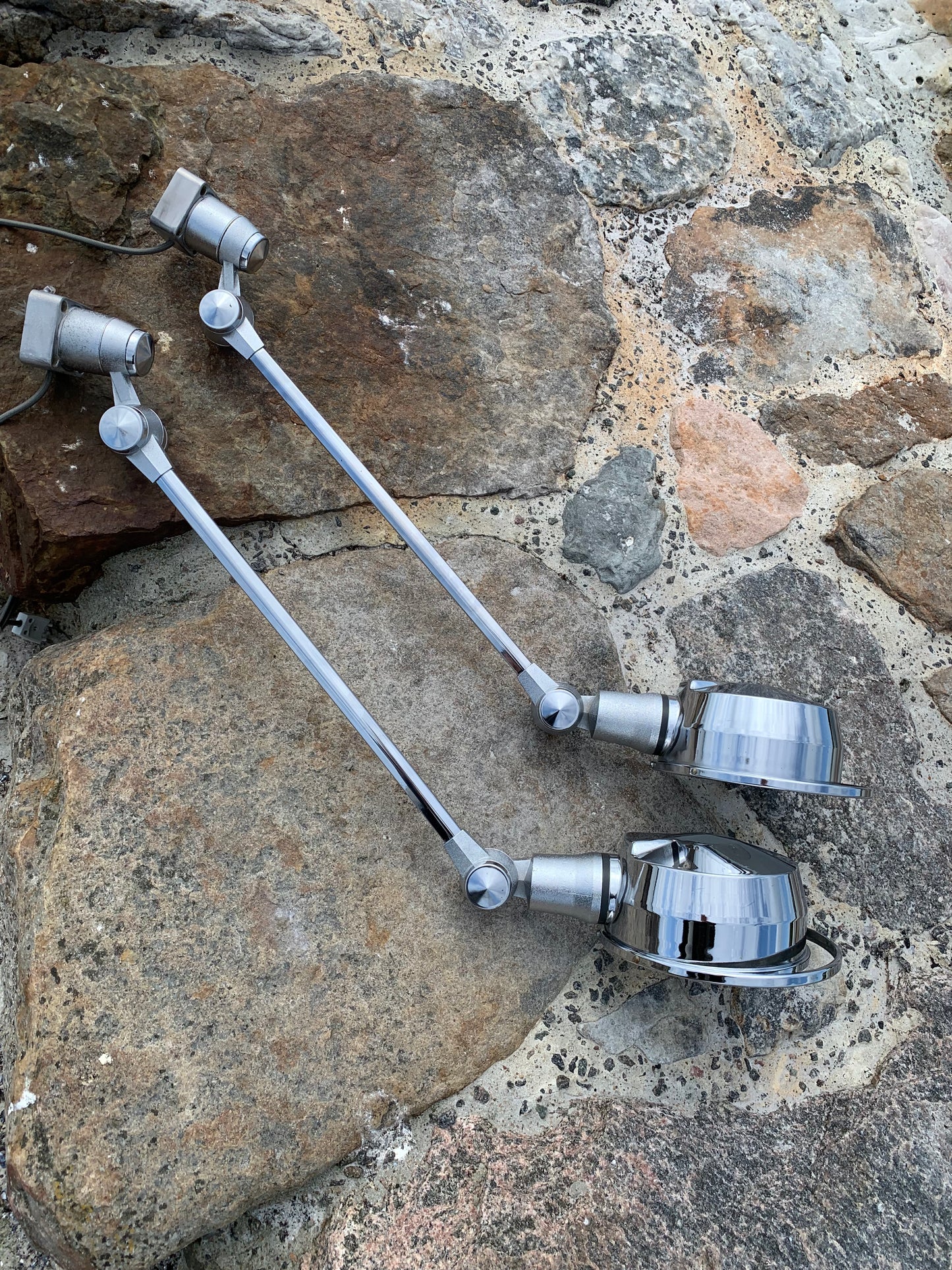 Sjælden Jieldé væg/loft lampe i Chrome
