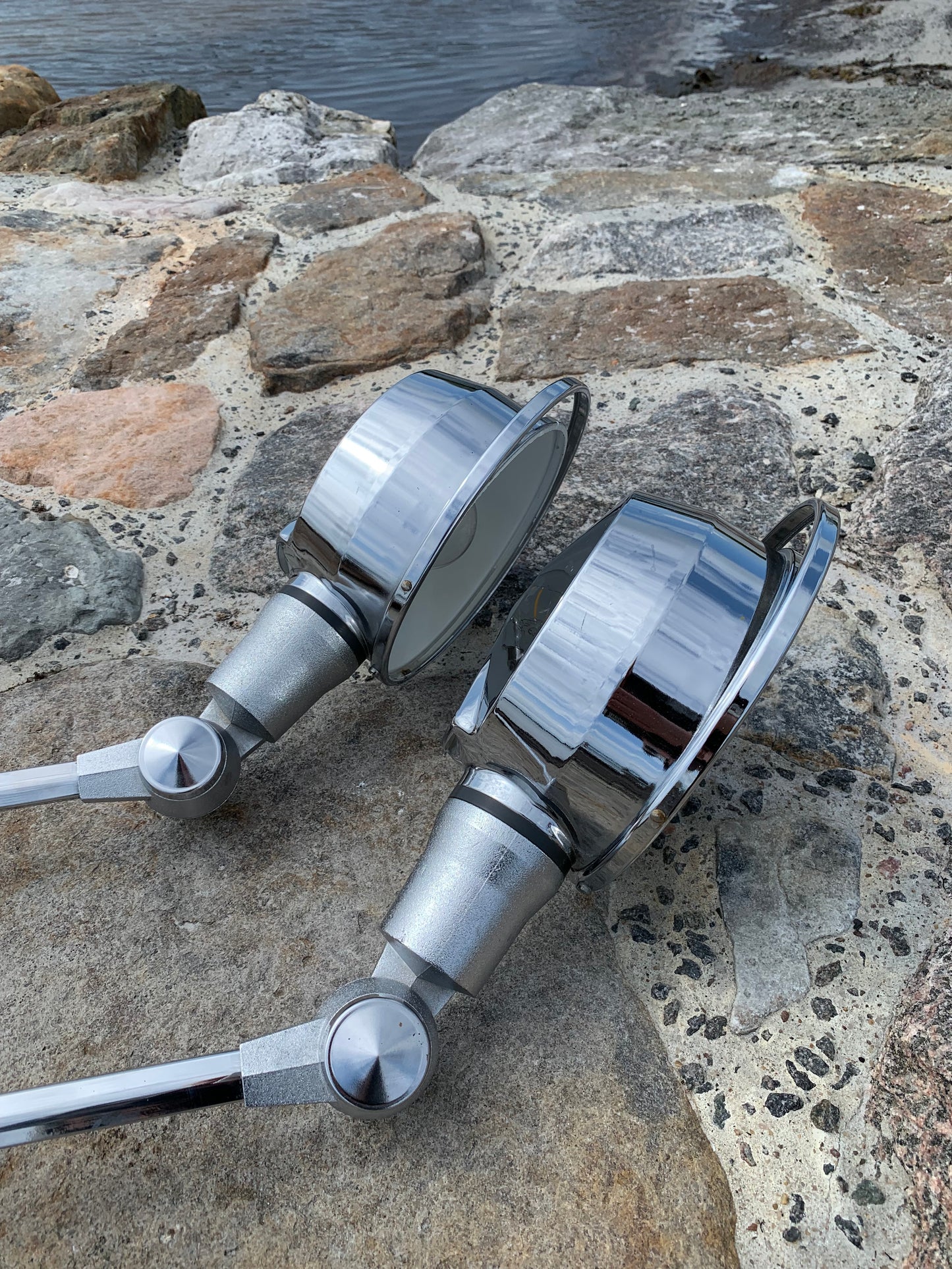 Sjælden Jieldé væg/loft lampe i Chrome