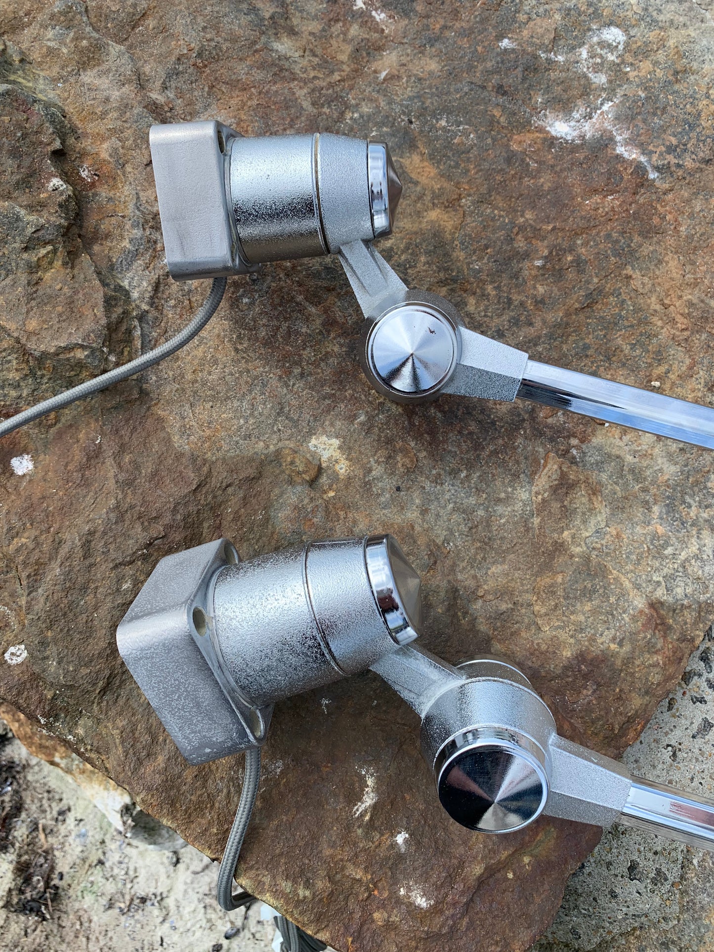 Sjælden Jieldé væg/loft lampe i Chrome