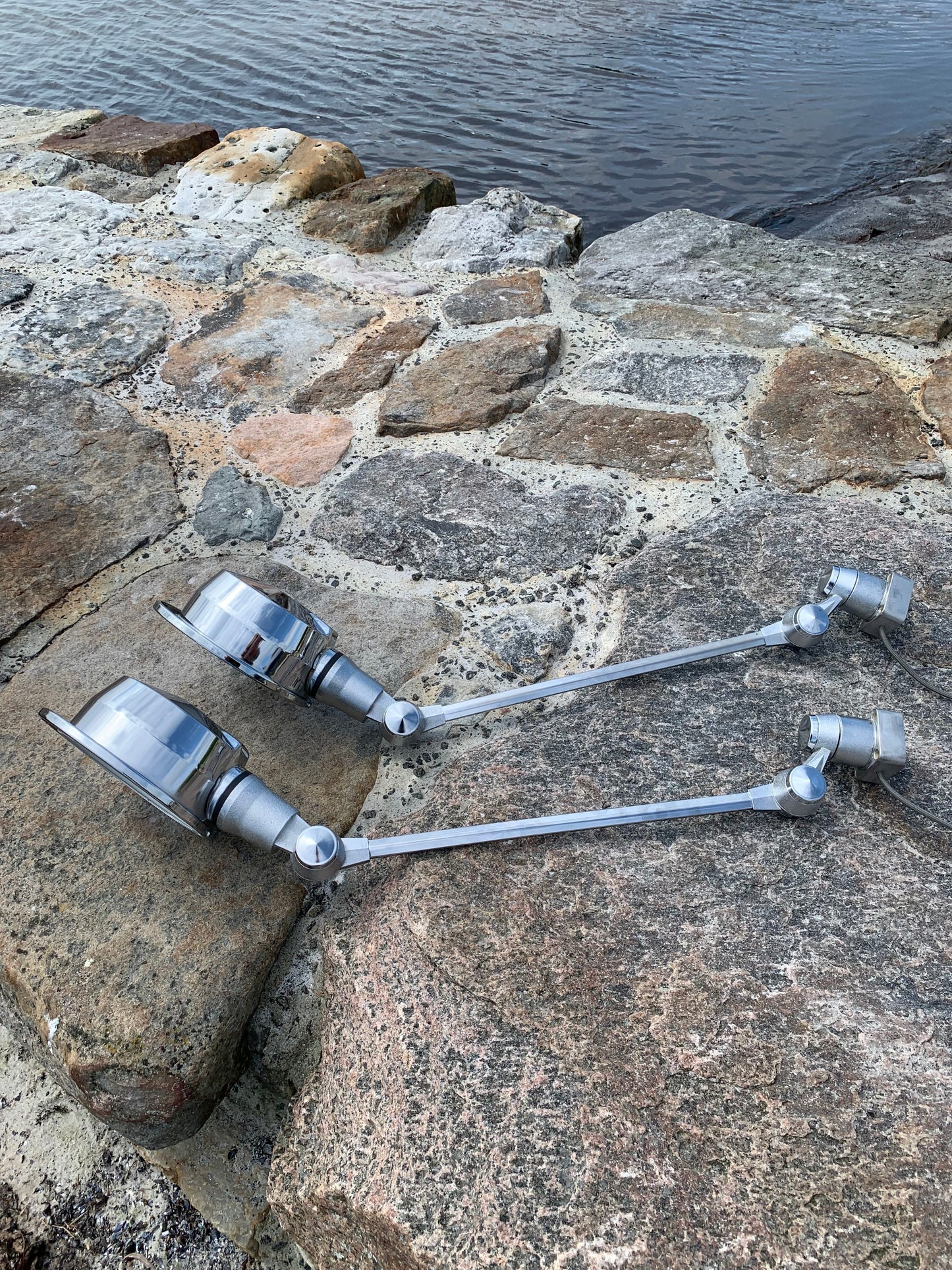 Sjælden Jieldé væg/loft lampe i Chrome