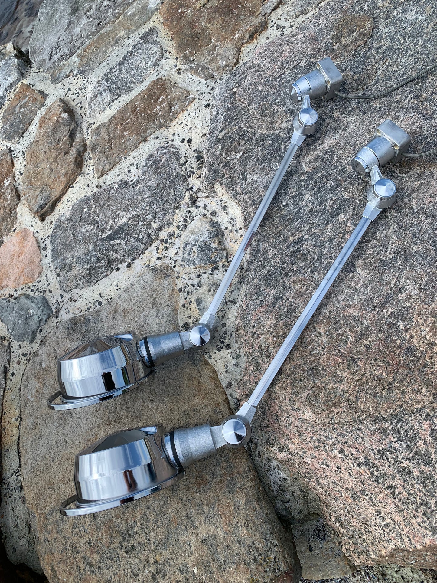 Sjælden Jieldé væg/loft lampe i Chrome