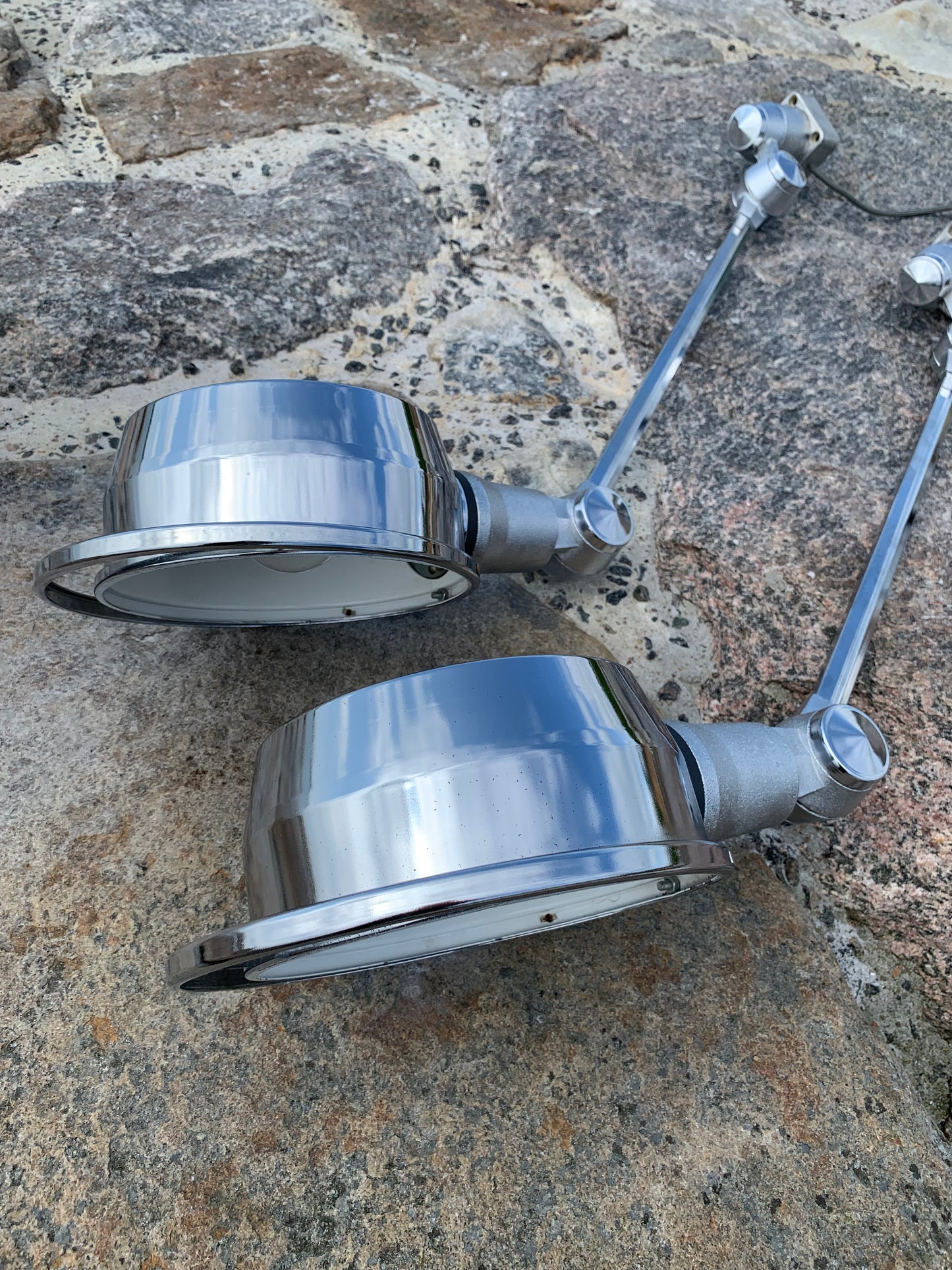 Sjælden Jieldé væg/loft lampe i Chrome