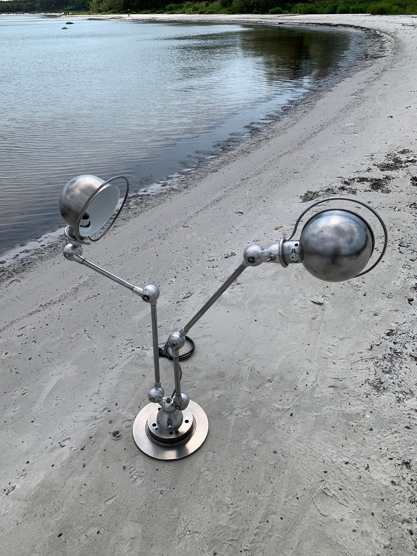 Jieldé bord/væg/loft lampe med dobbelt beslag og 2 x 2 arme