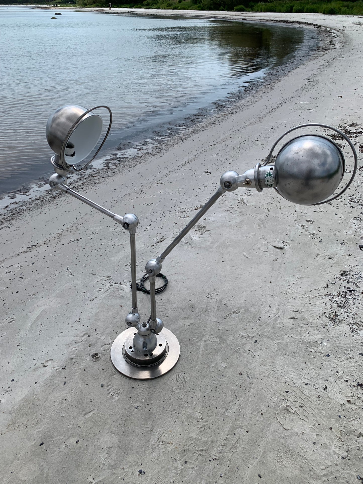Jieldé bord/væg/loft lampe med dobbelt beslag og 2 x 2 arme