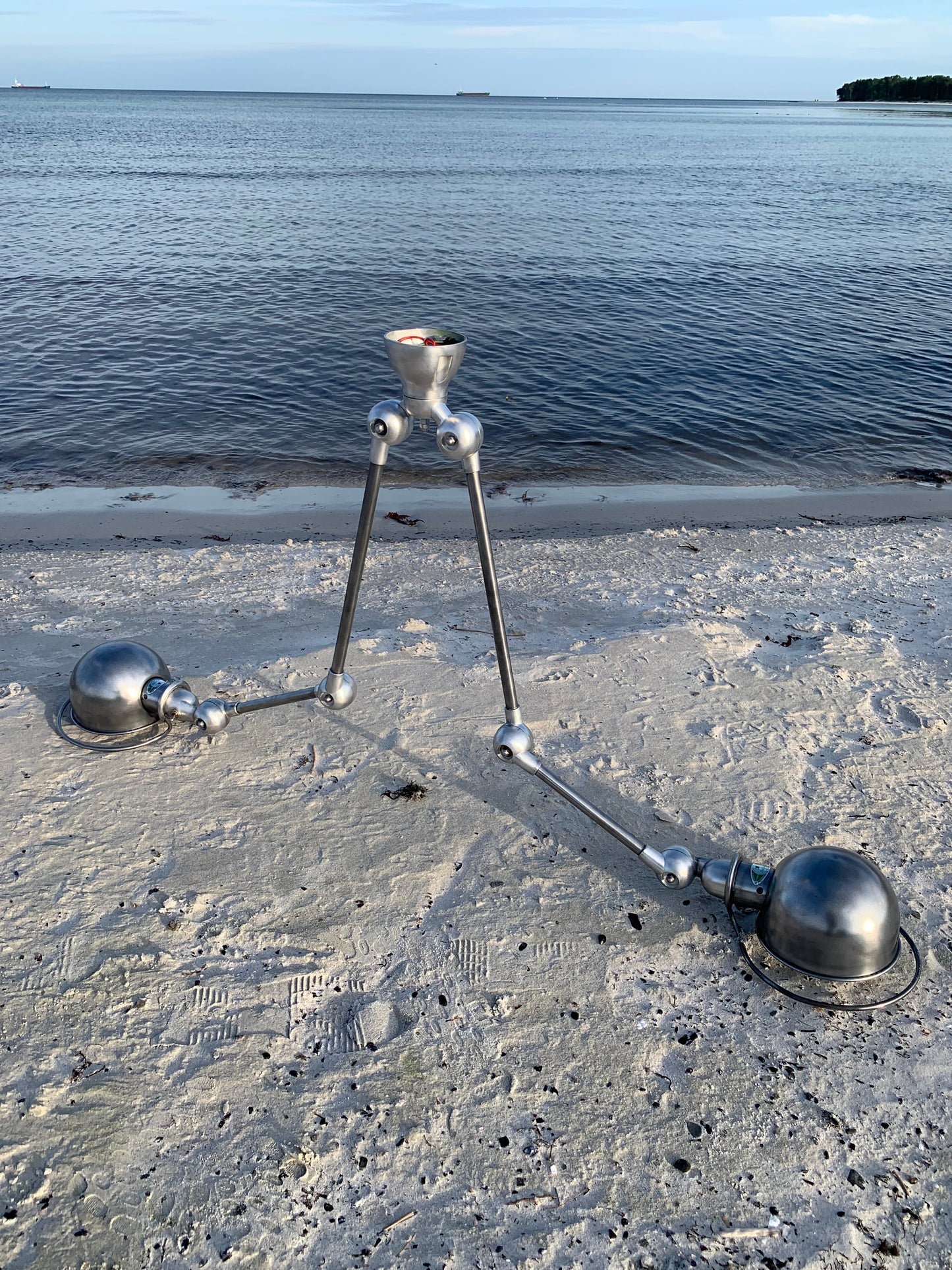 Jieldé loftlampe med dobbeltbeslag og 2 x 2 arme