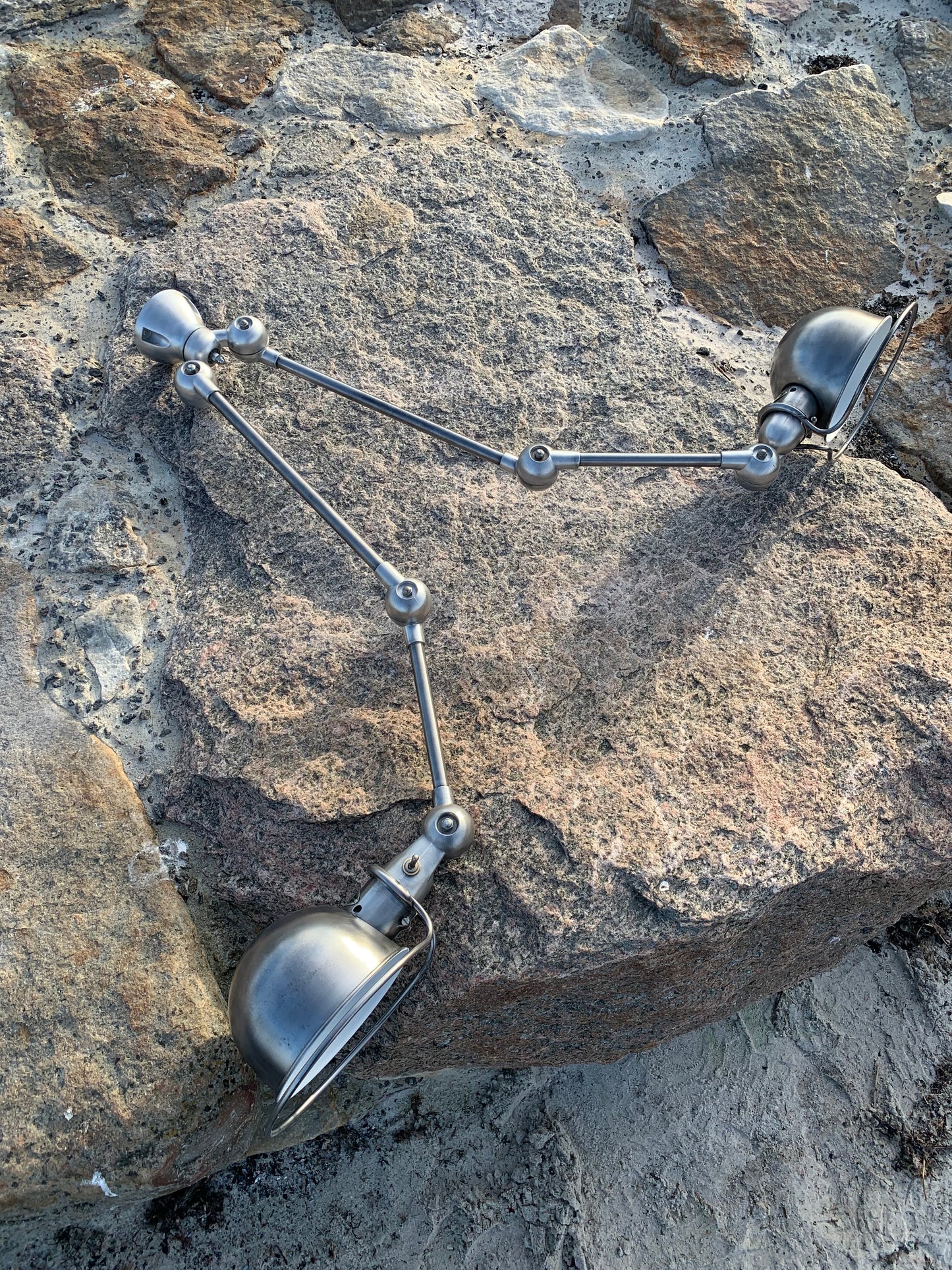 Jieldé loftlampe med dobbeltbeslag og 2 x 2 arme