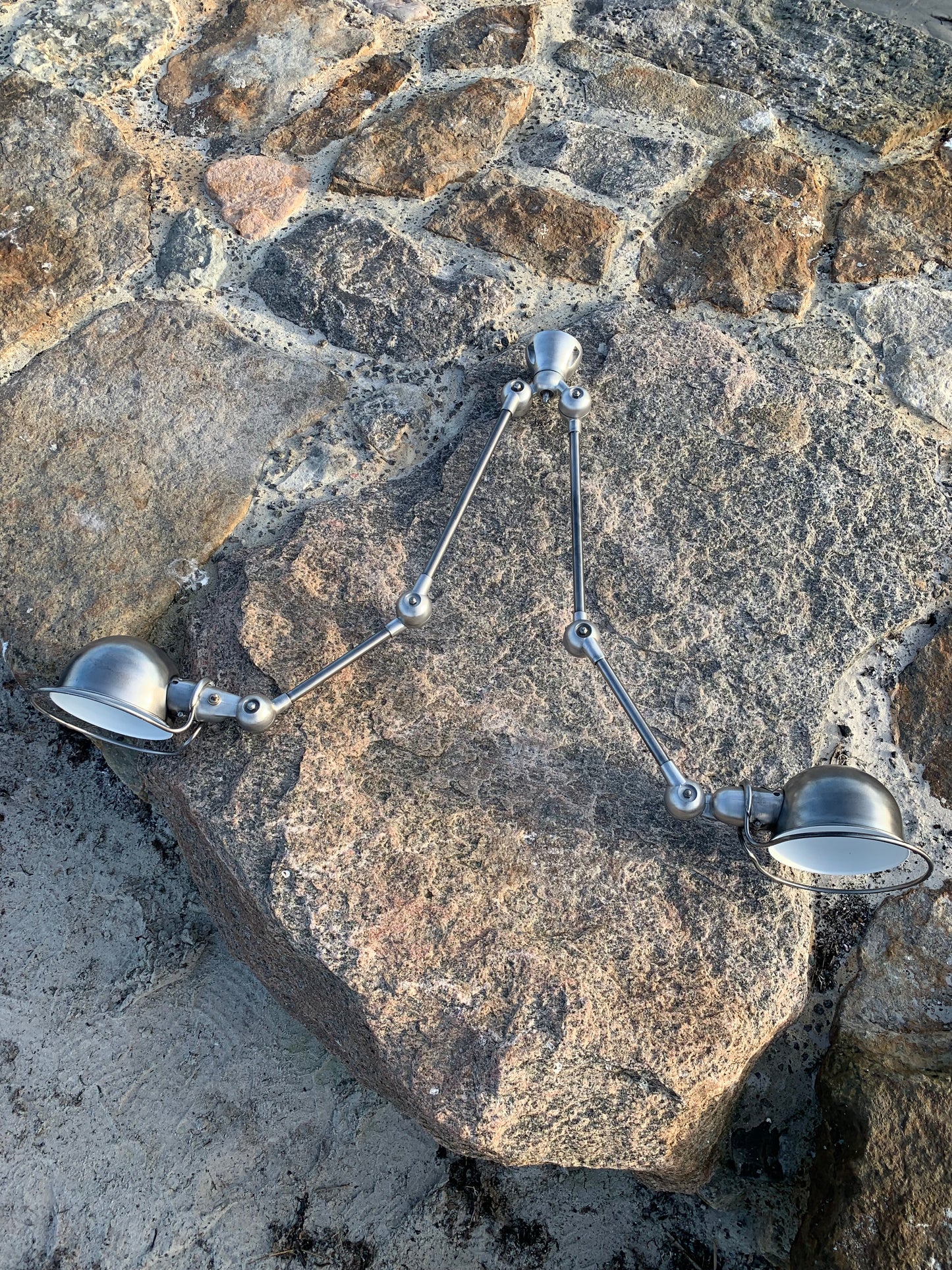 Jieldé loftlampe med dobbeltbeslag og 2 x 2 arme