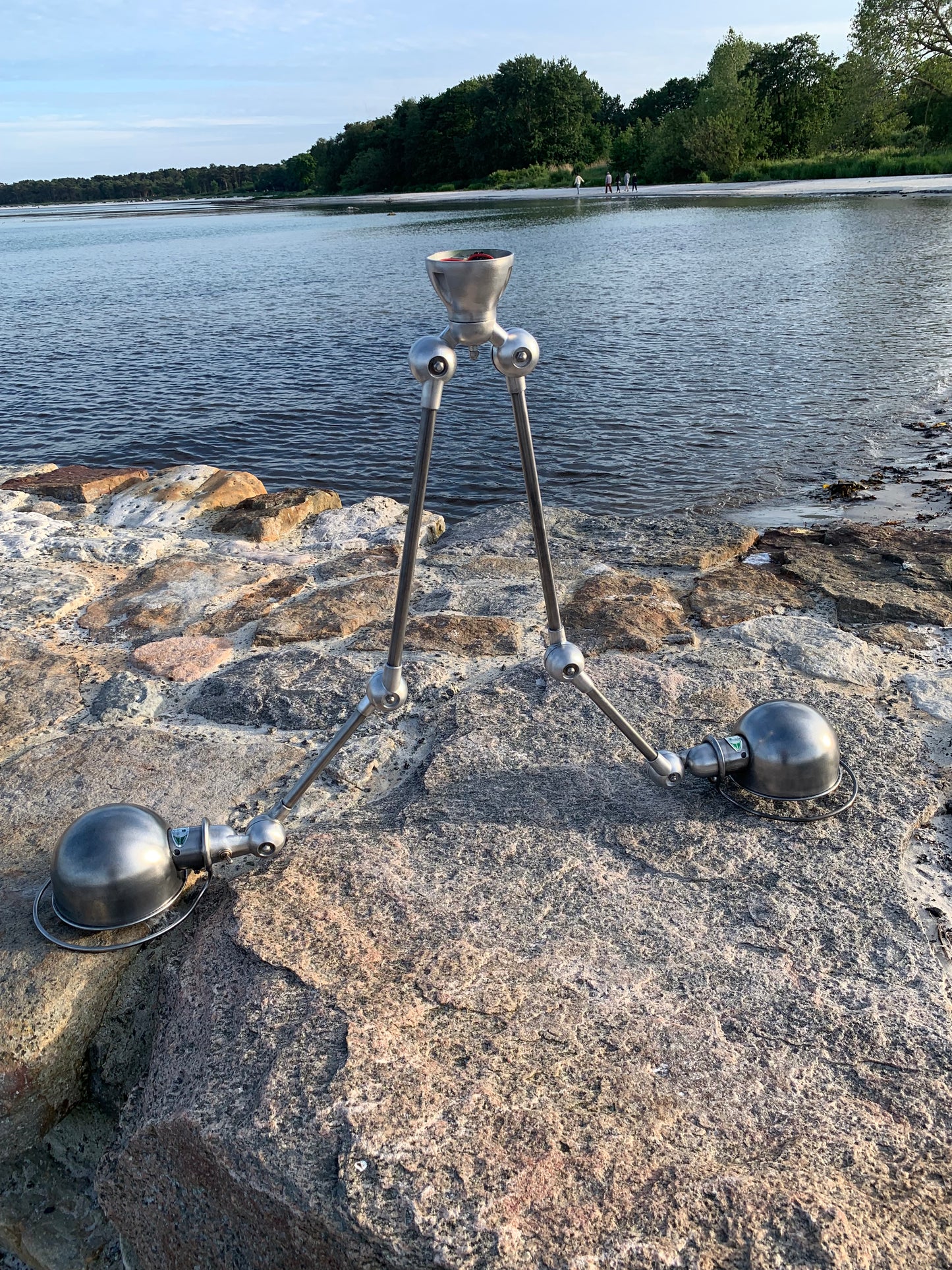 Jieldé loftlampe med dobbeltbeslag og 2 x 2 arme