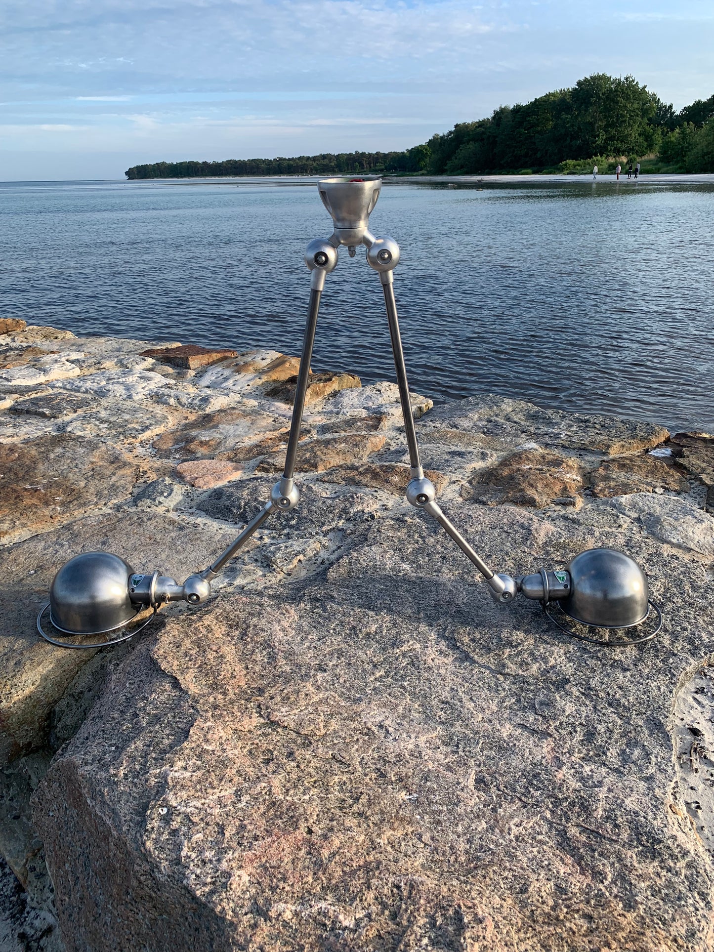 Jieldé loftlampe med dobbeltbeslag og 2 x 2 arme