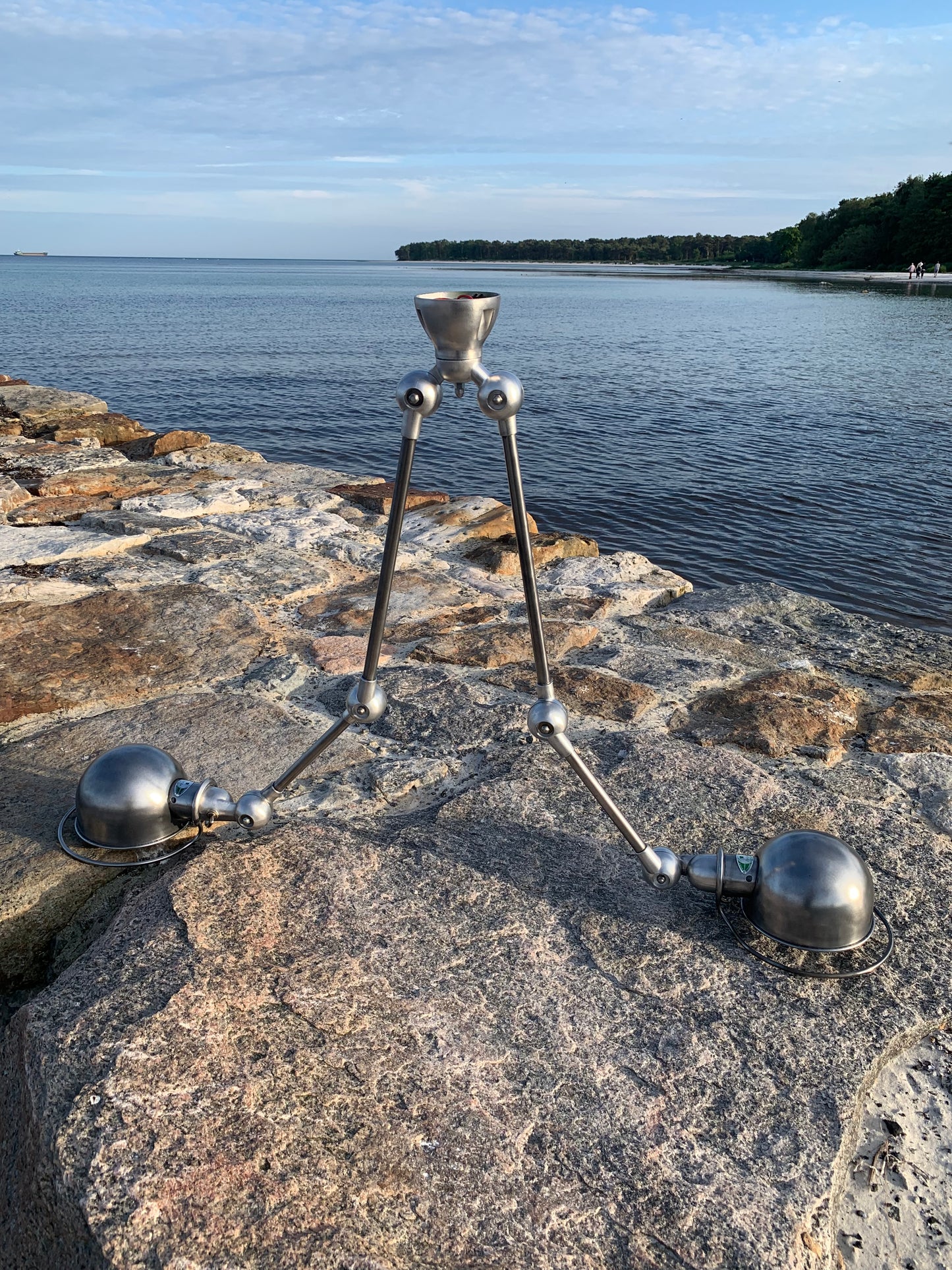 Jieldé loftlampe med dobbeltbeslag og 2 x 2 arme