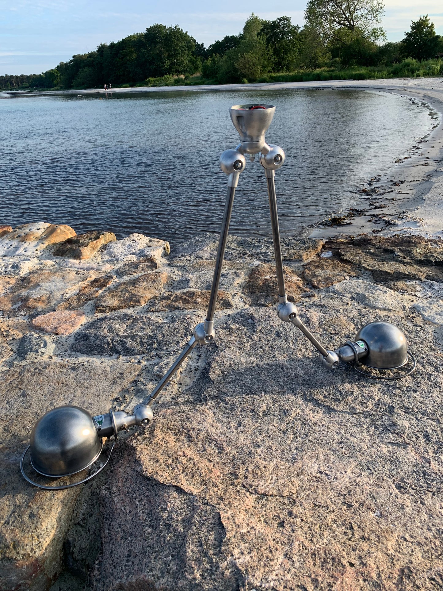 Jieldé loftlampe med dobbeltbeslag og 2 x 2 arme