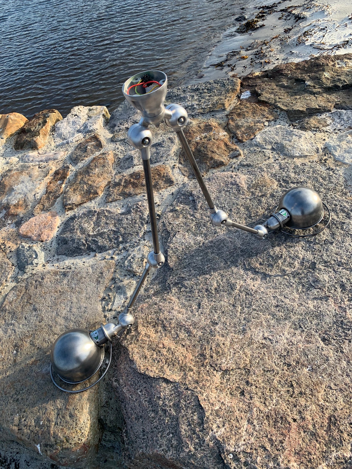 Jieldé loftlampe med dobbeltbeslag og 2 x 2 arme